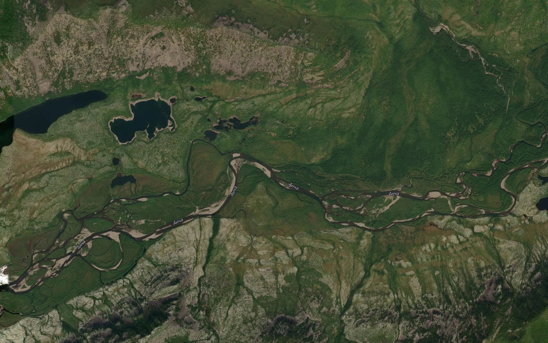 Satellite map of the Geremal