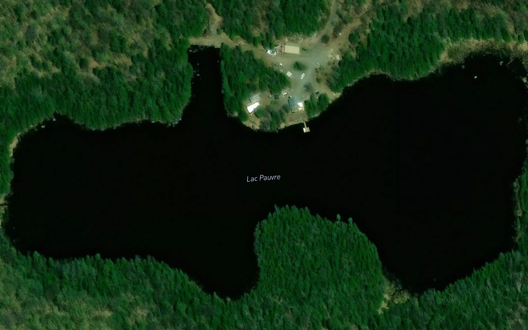 Satellite map of the Lac Pauvre