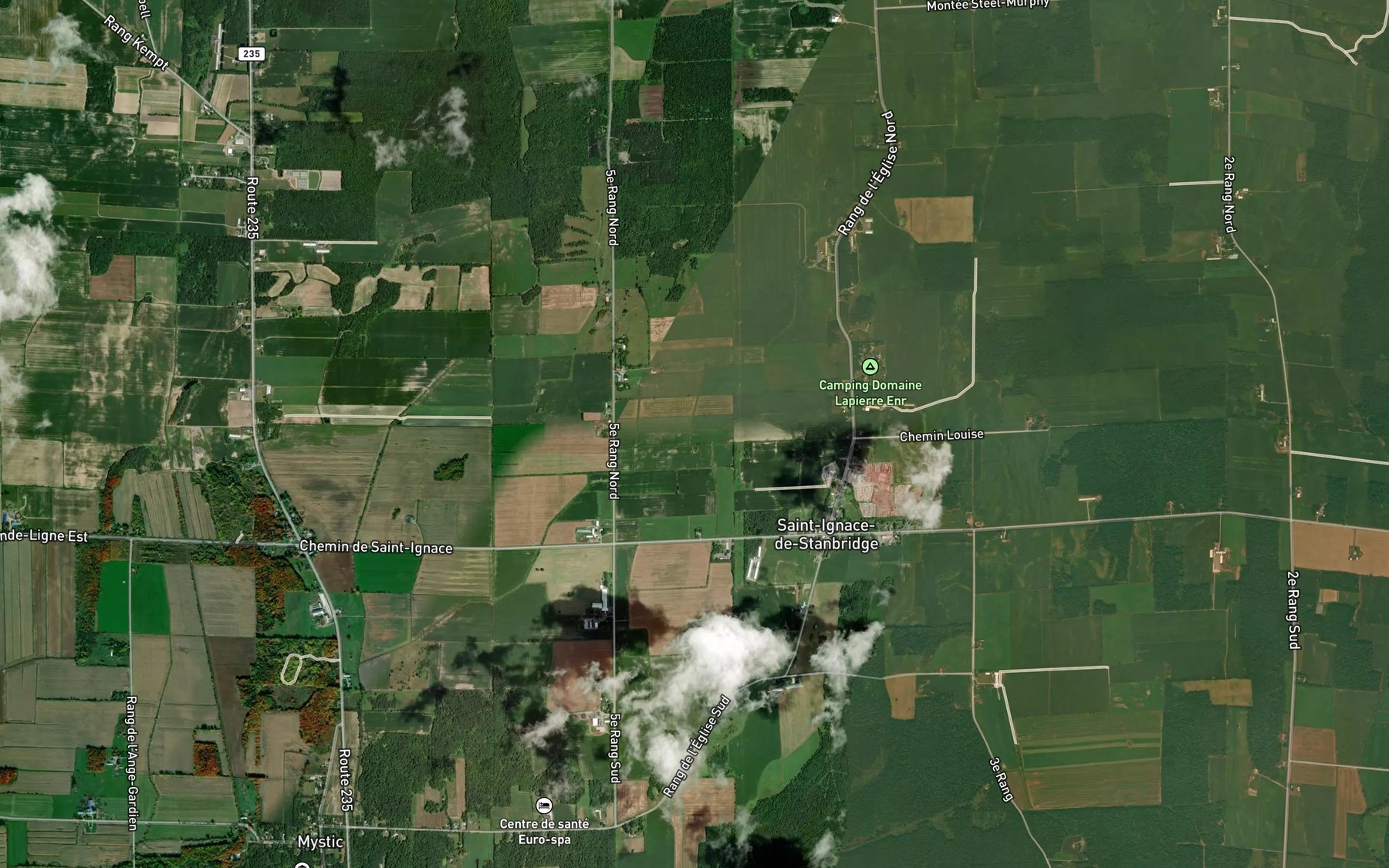 Satellite map of the Ruisseau Blanchette