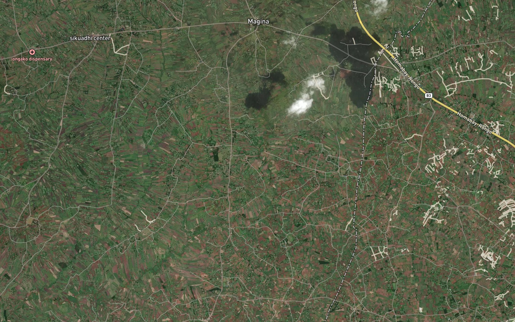 Satellite map of the Nyangu