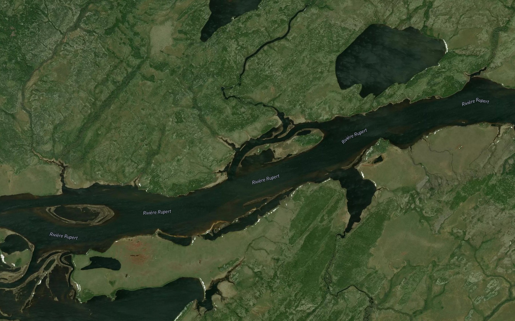 Satellite map of the Ruisseau Kamituskach