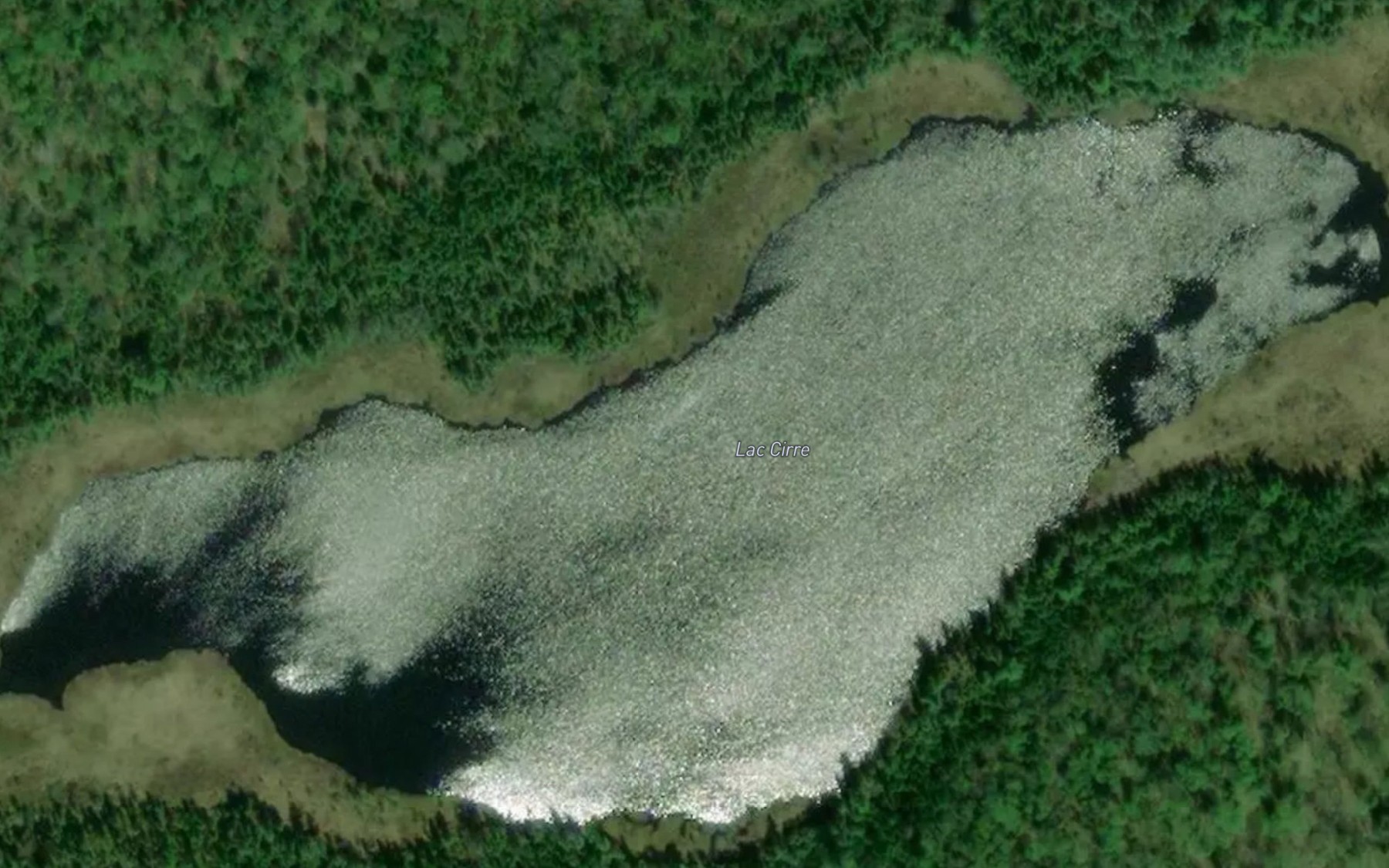 Satellite map of the Lac Cirre