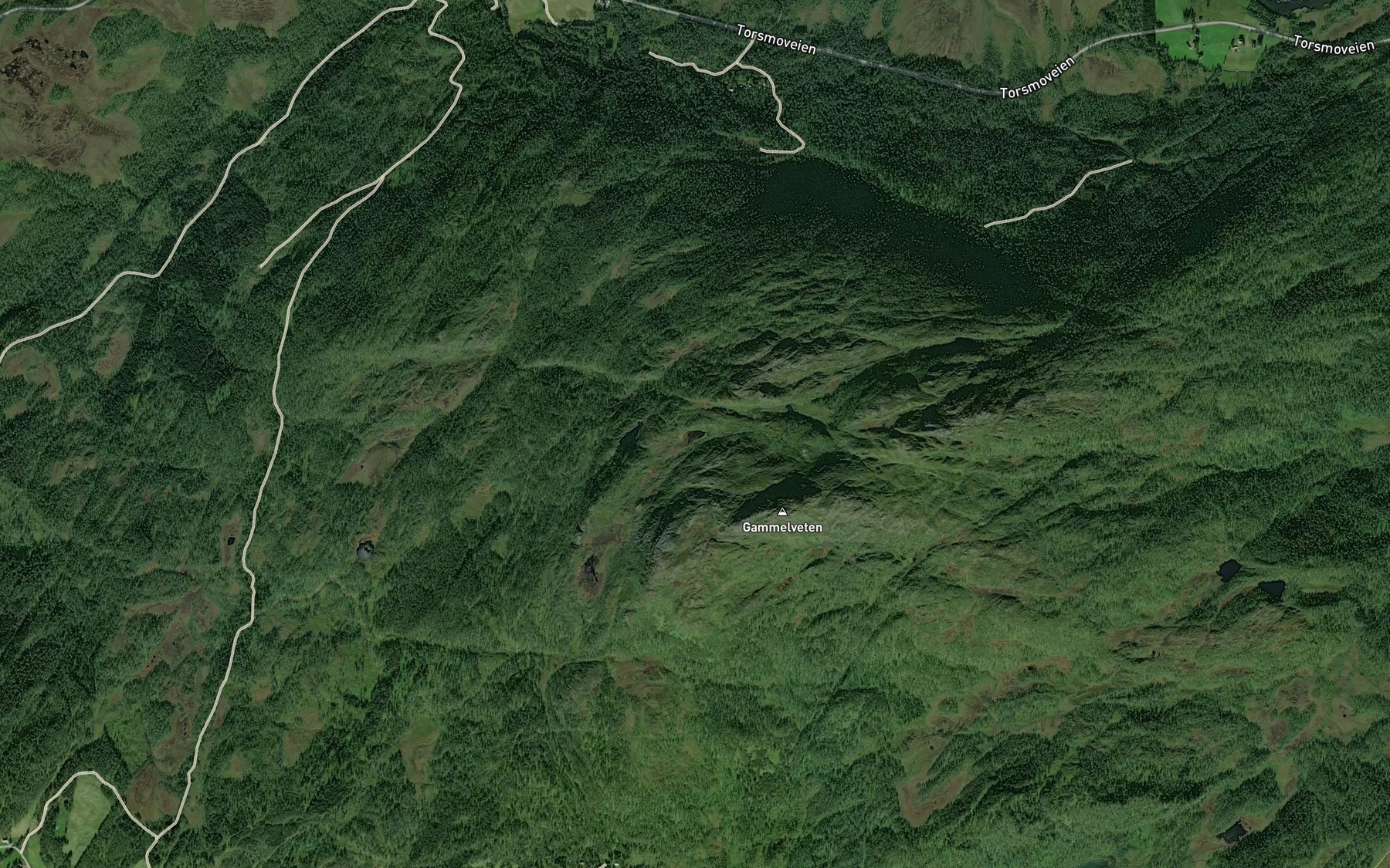 Satellite map of the Rundvatnet