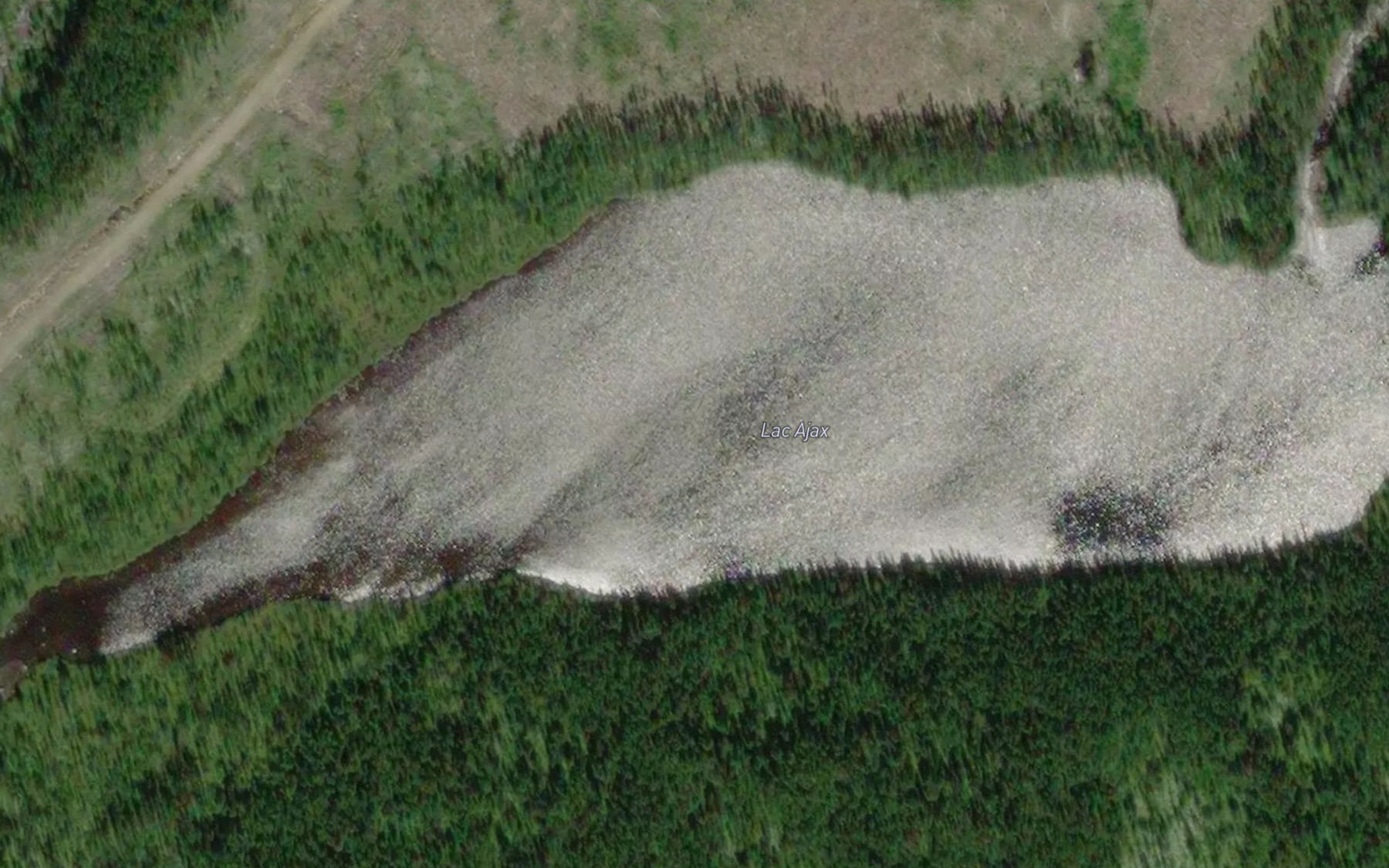 Satellite map of the Lac Ajax