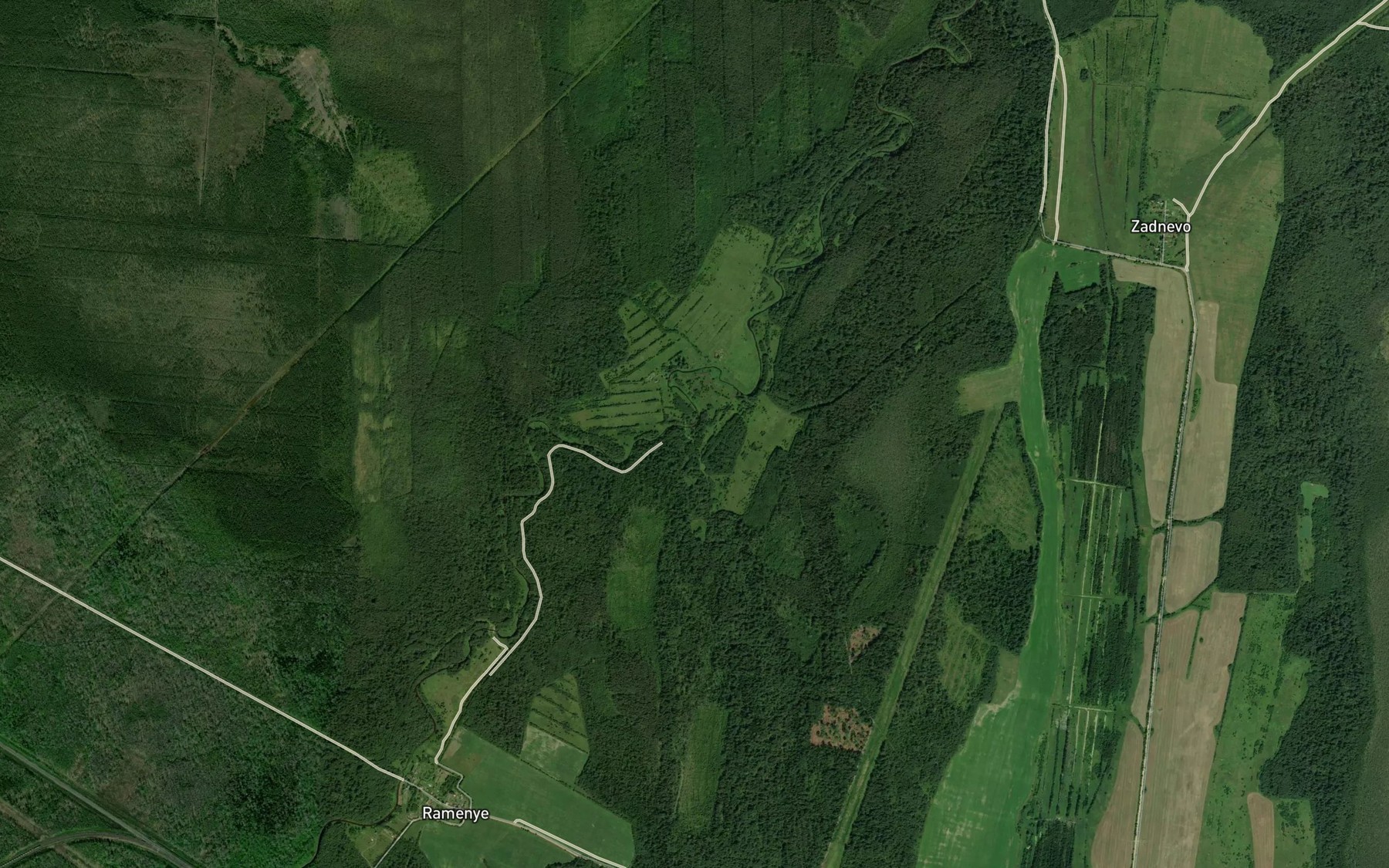 Satellite map of the Yeloshnya