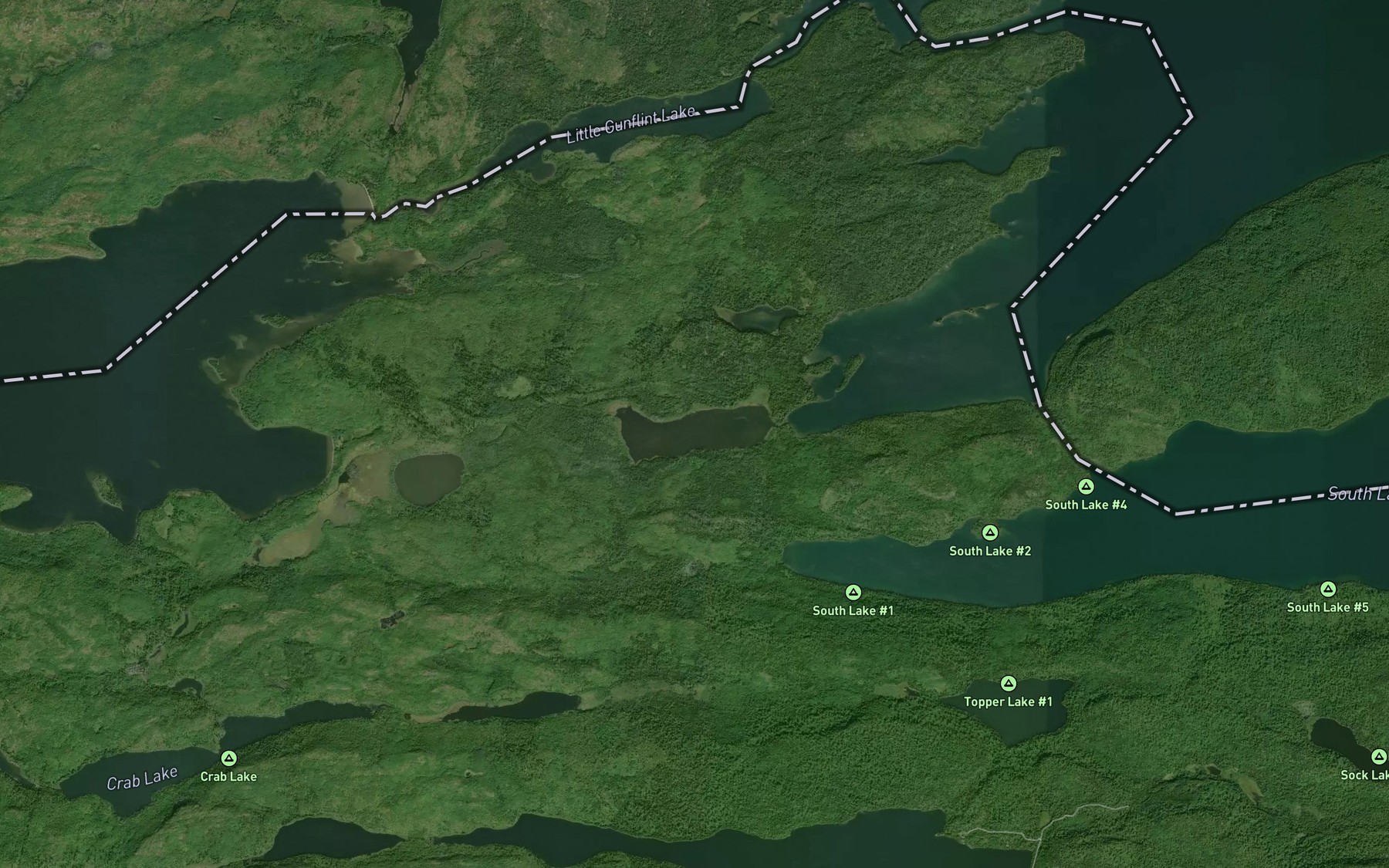 Satellite map of the Frances Bay