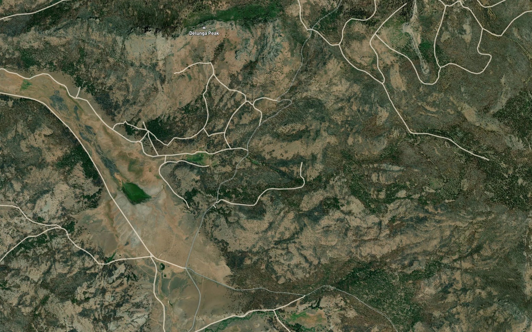 Satellite map of the Cow Camp Spring