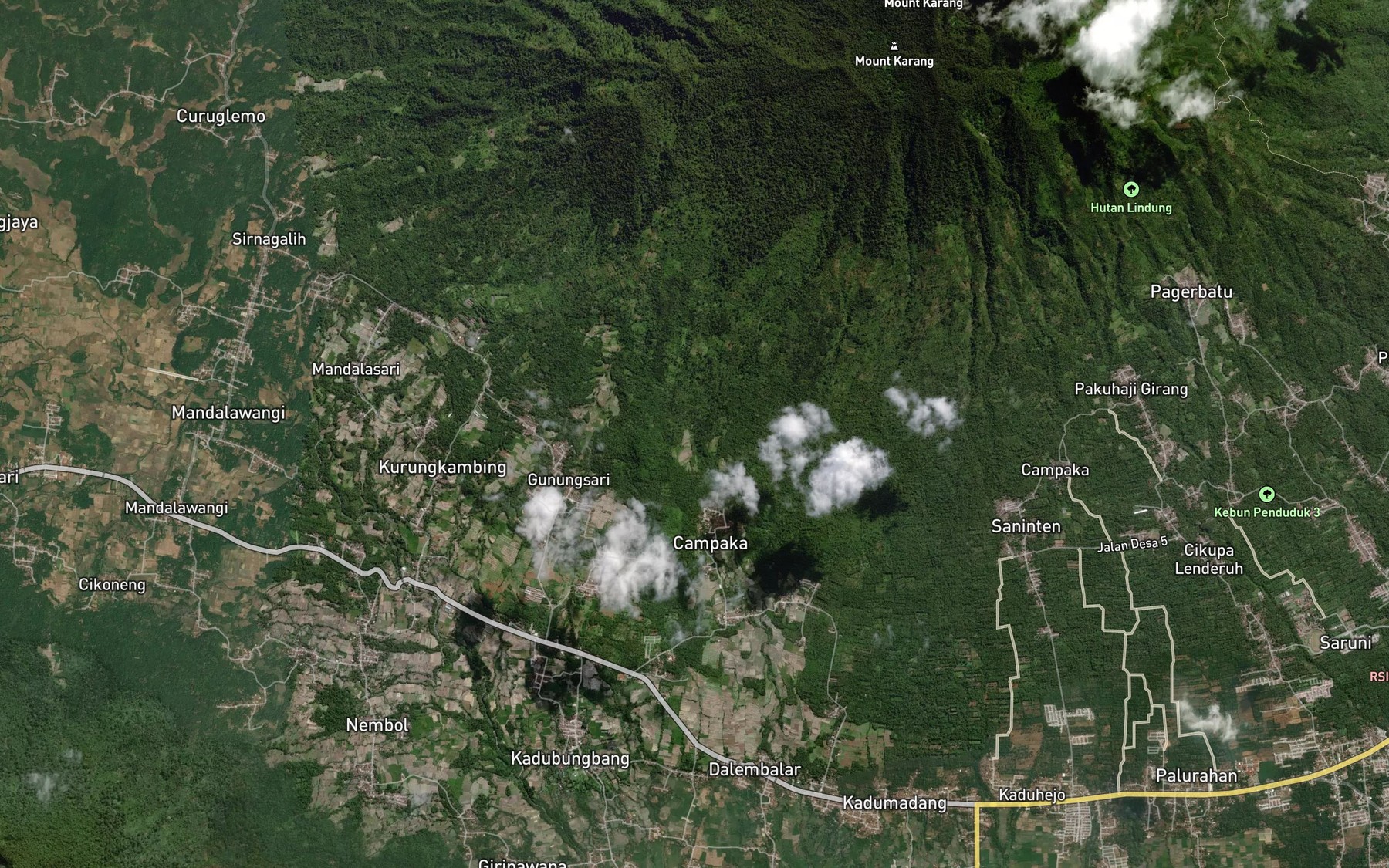 Satellite map of the Ci Daleun