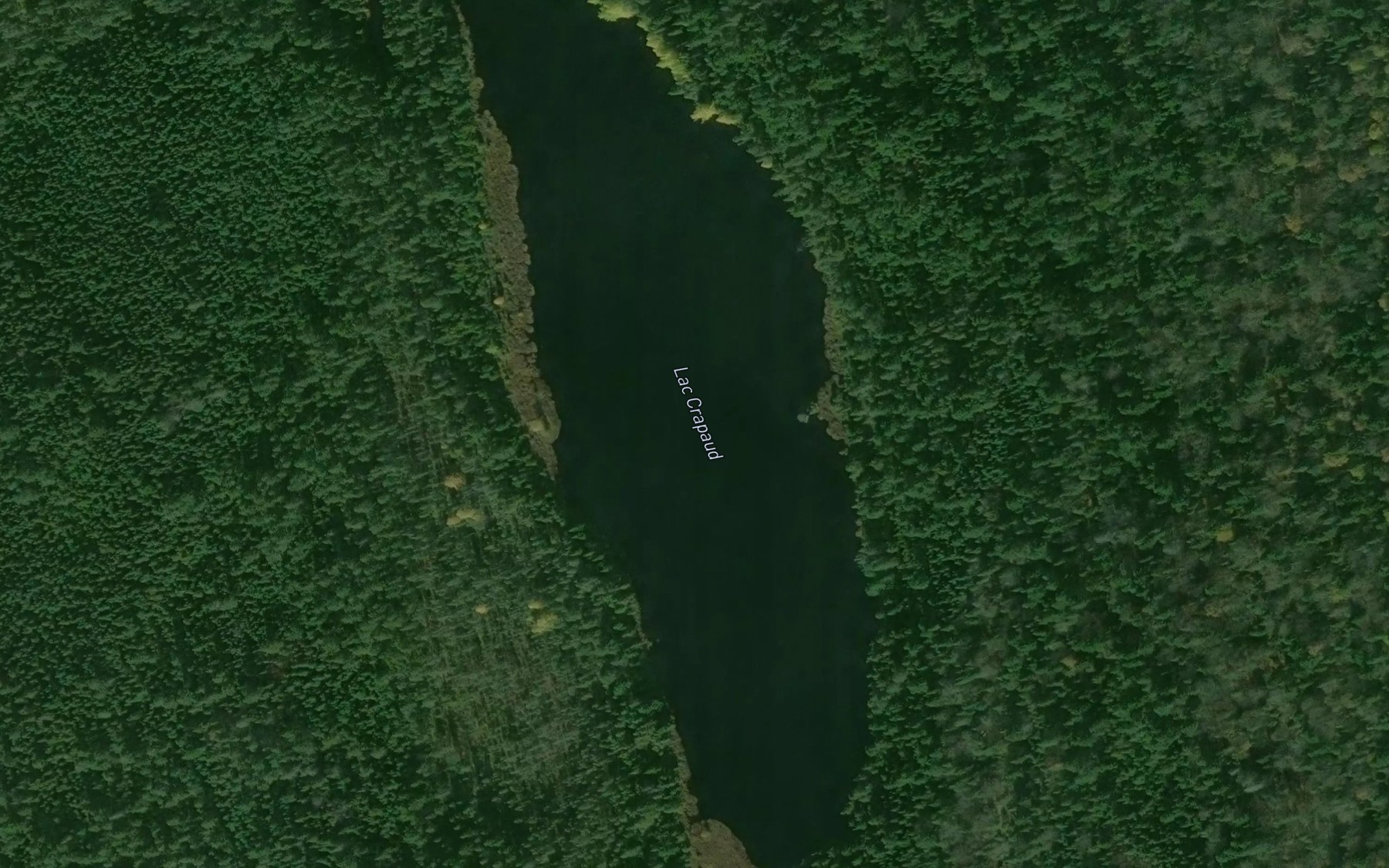 Satellite map of the Lac Crapaud