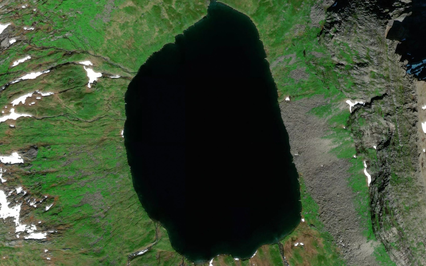 Satellite map of the Gussagobejavri,vuolit