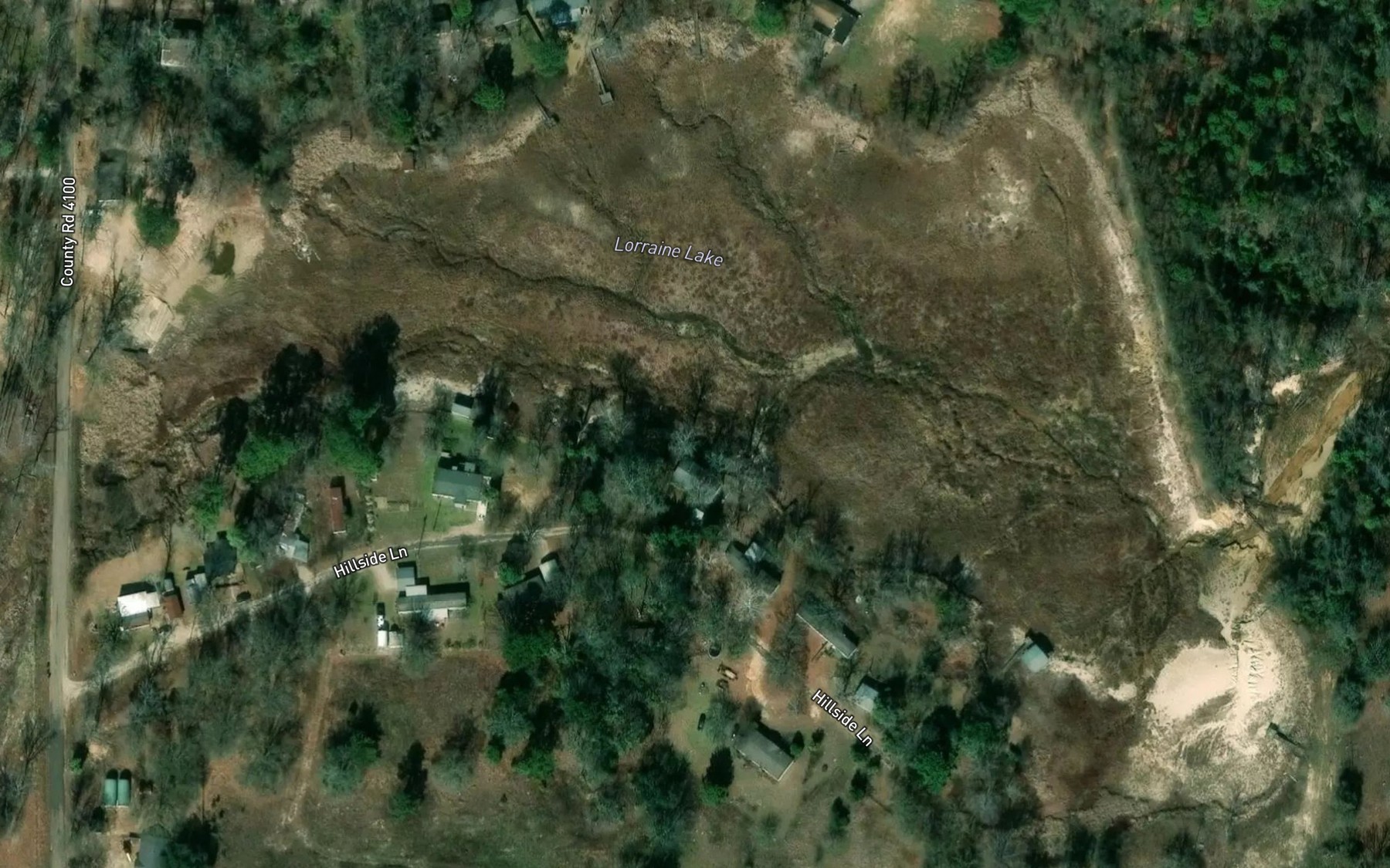 Satellite map of the Lorraine Lake