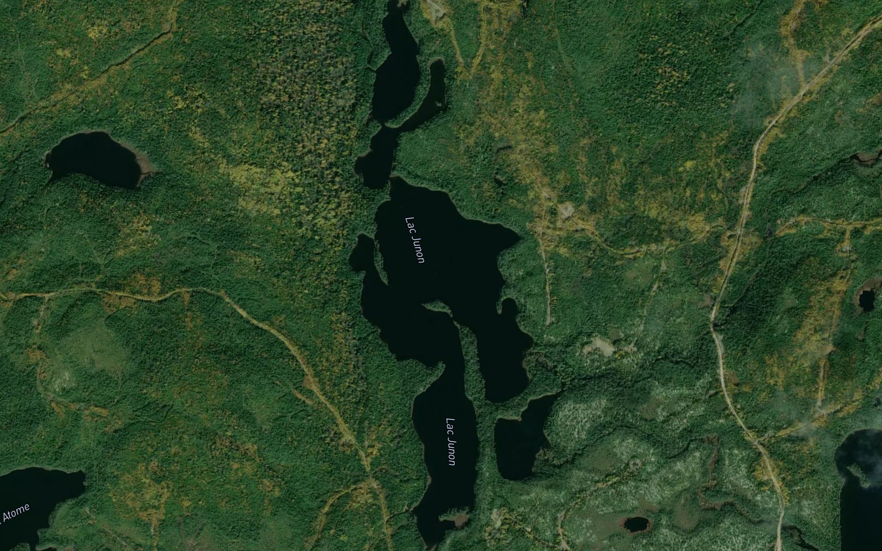 Satellite map of the Lac Junon