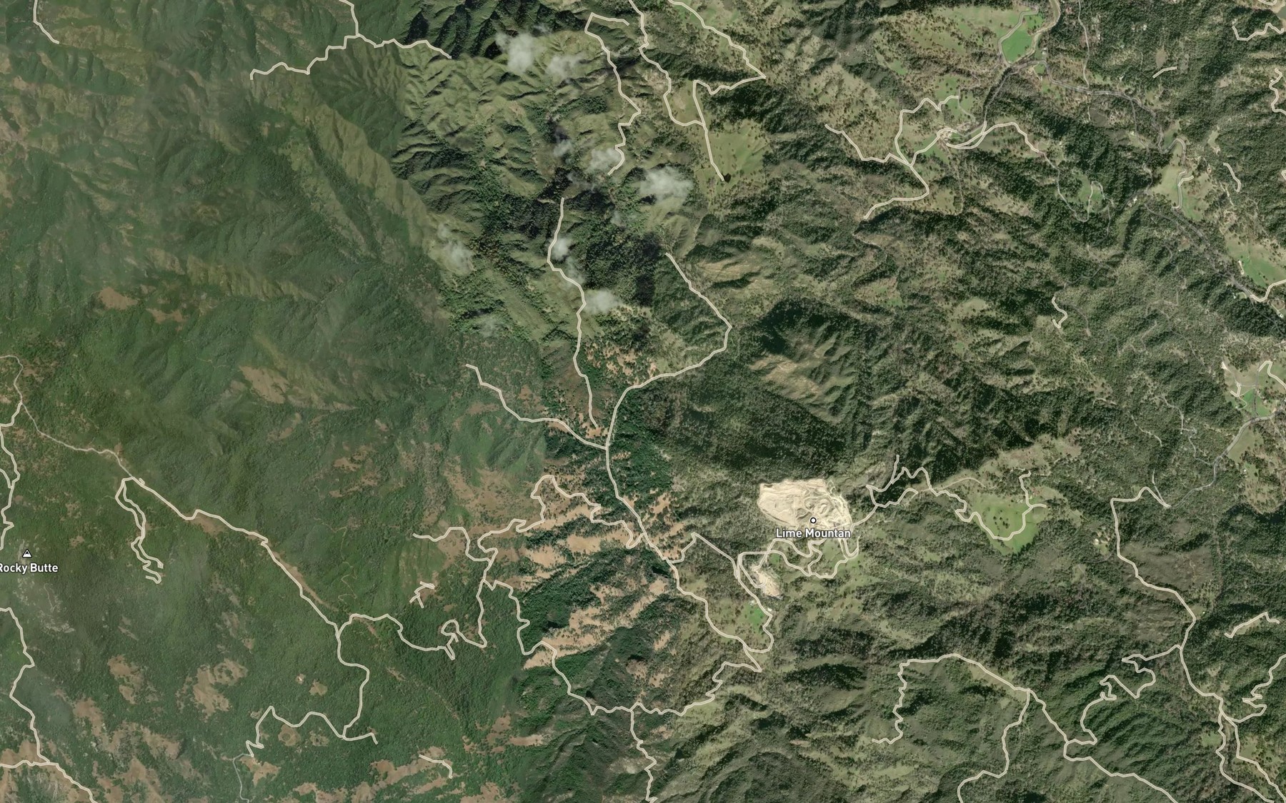 Satellite map of the Town Spring