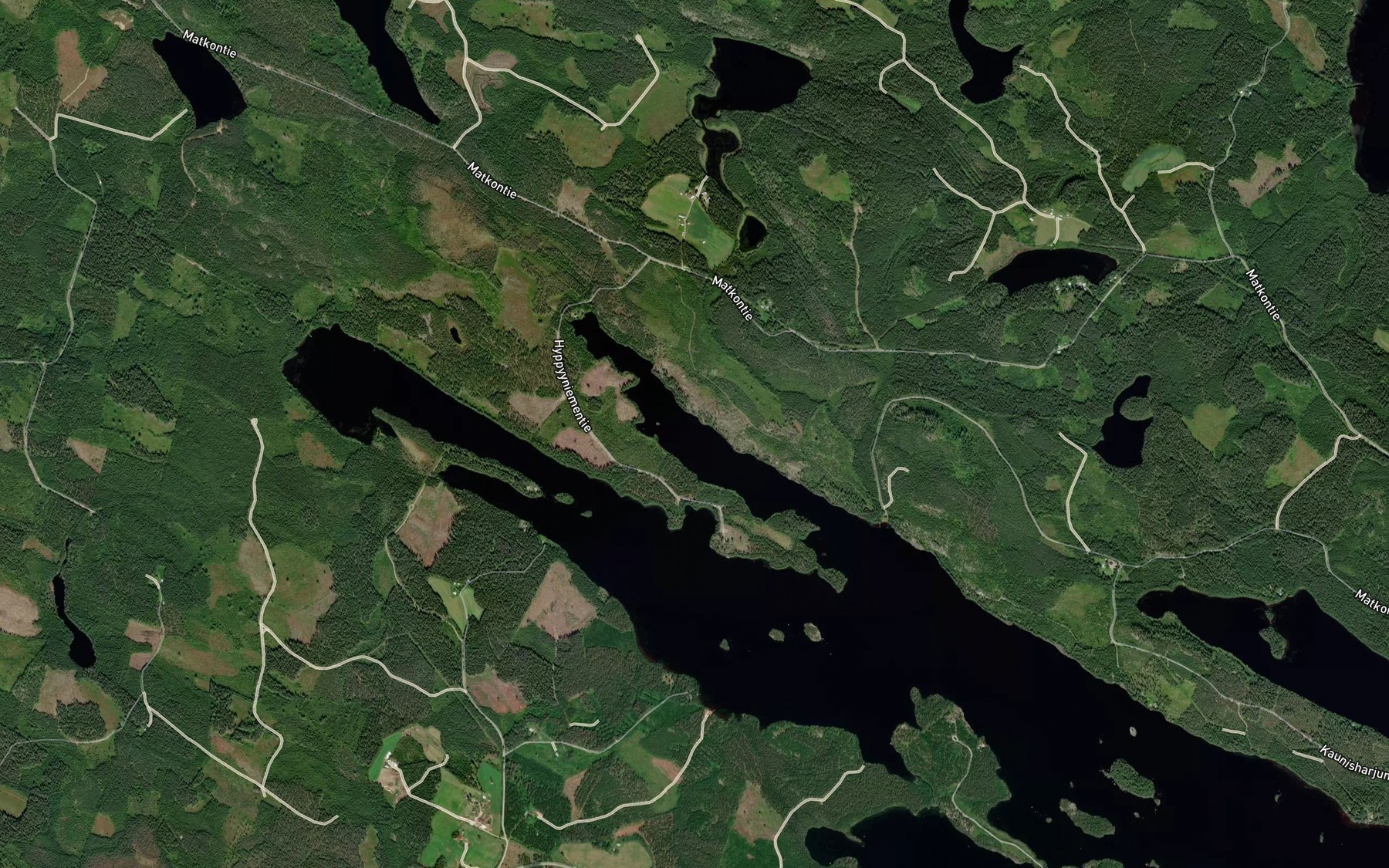 Satellite map of the Hyppyylahti