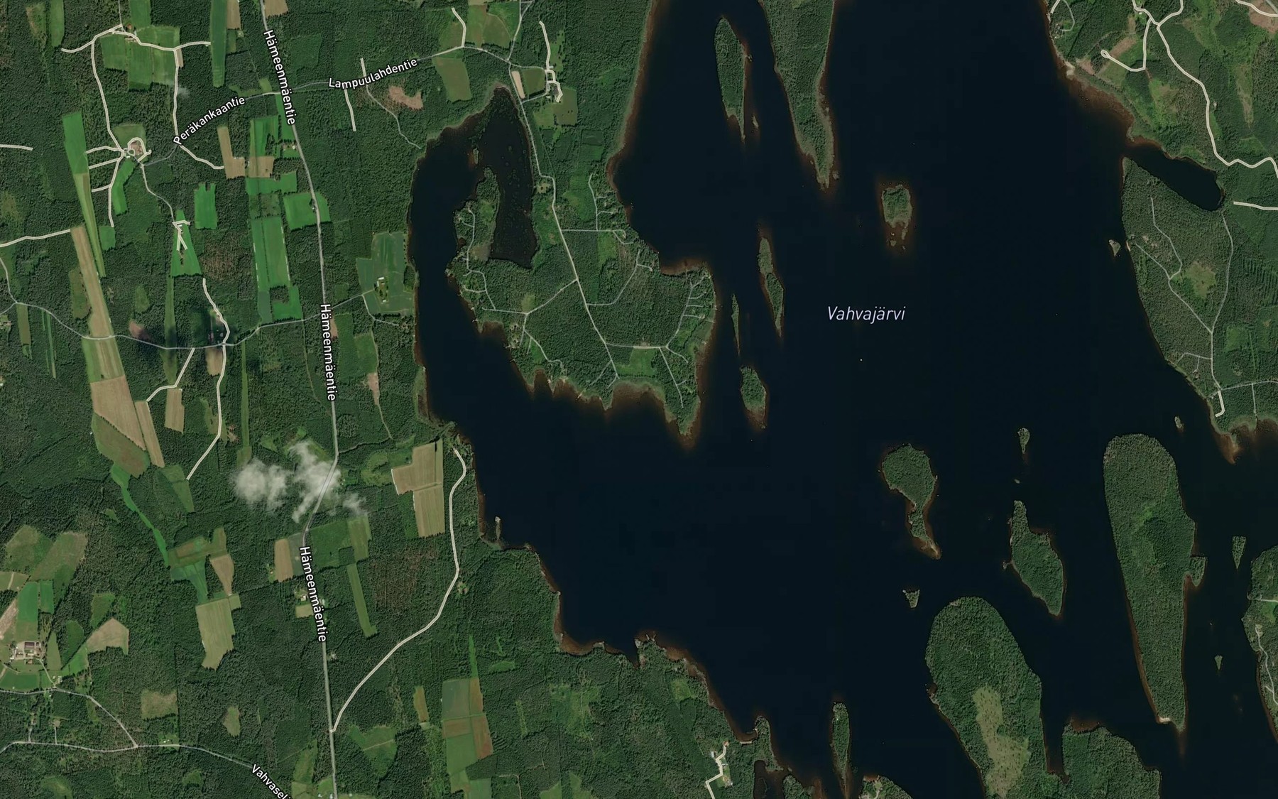 Satellite map of the Laajalahti