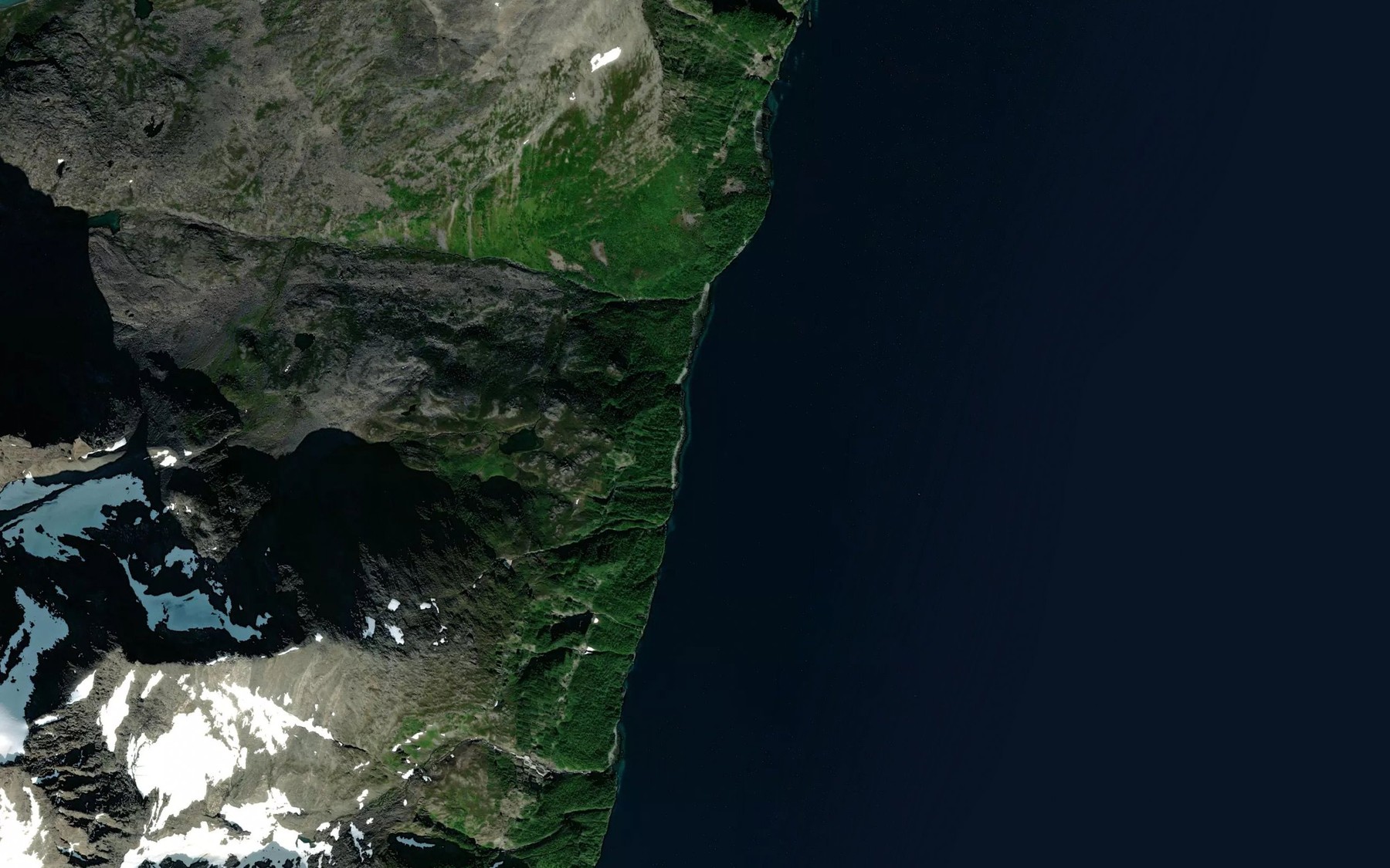 Satellite map of the Vaggasen