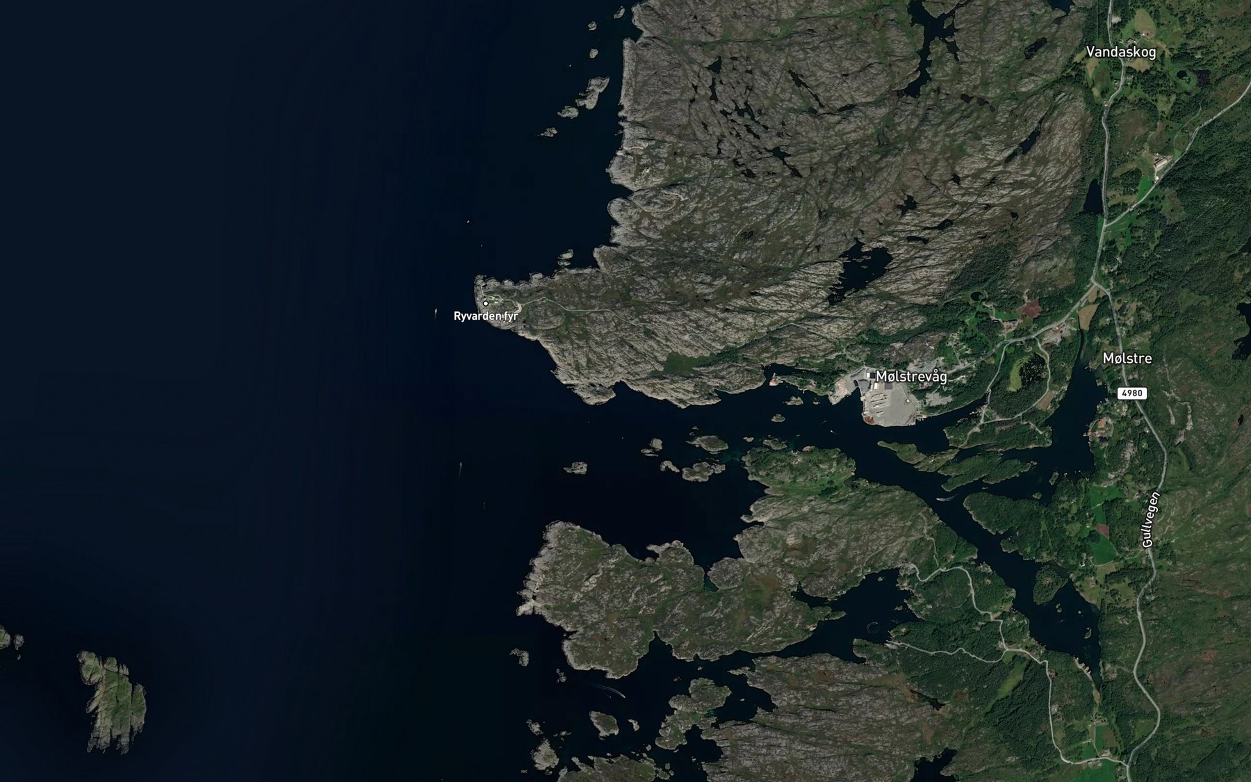 Satellite map of the Fauskevik