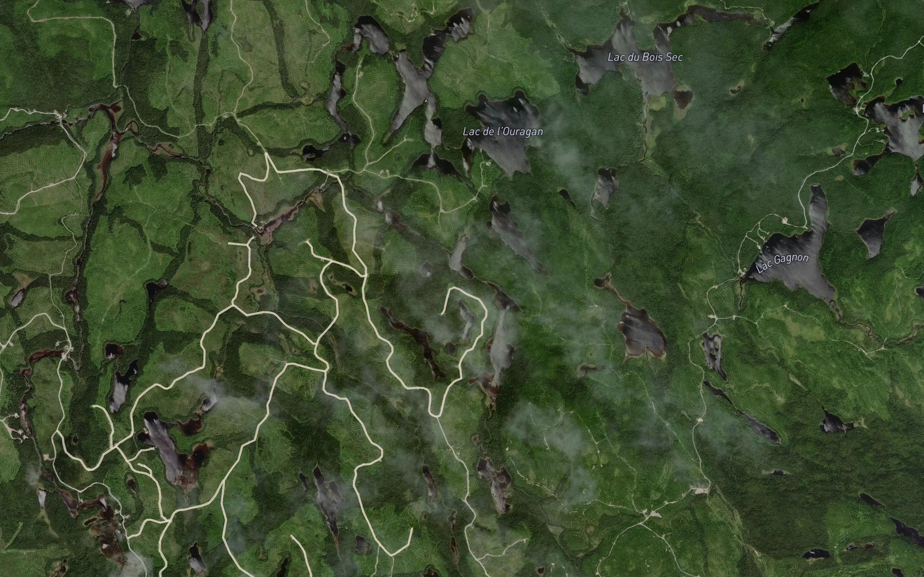 Satellite map of the Lac a Jos