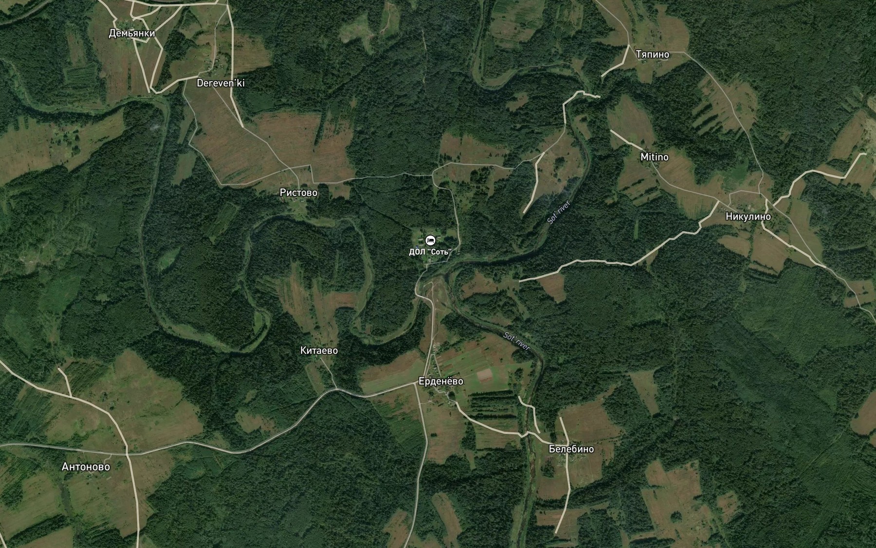 Satellite map of the Lunka