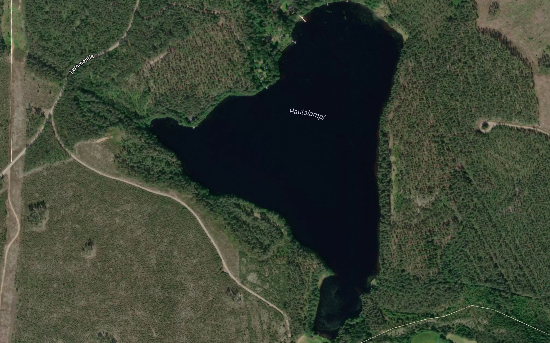 Satellite map of the Hautalampi