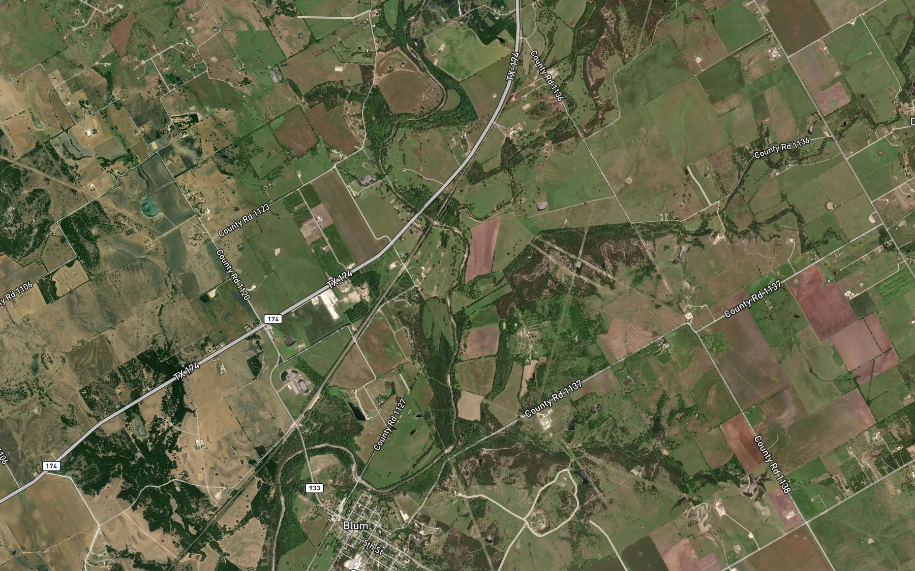 Satellite map of the Gourd Neck Branch
