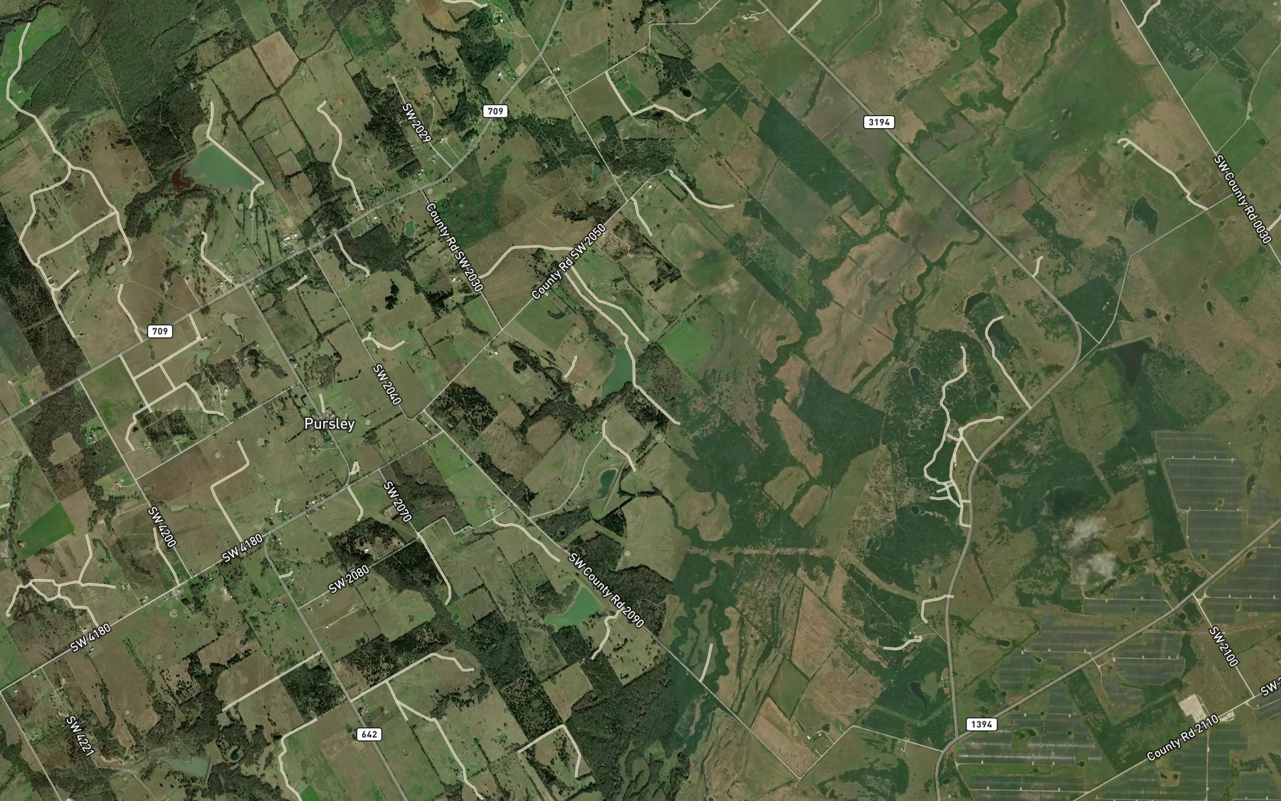 Satellite map of the Soil Conservation Service Site 35 Reservoir