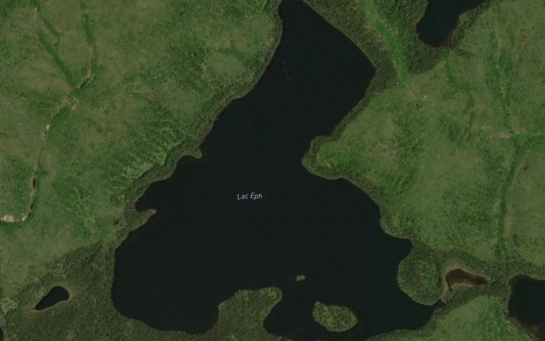 Satellite map of the Lac Eph
