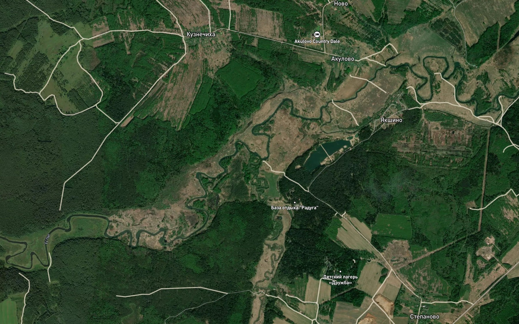 Satellite map of the Liga