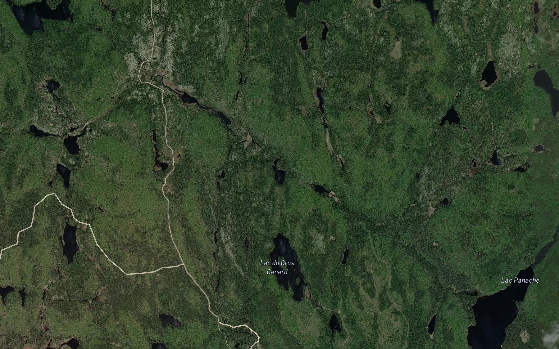 Satellite map of the Lac du Bouleau