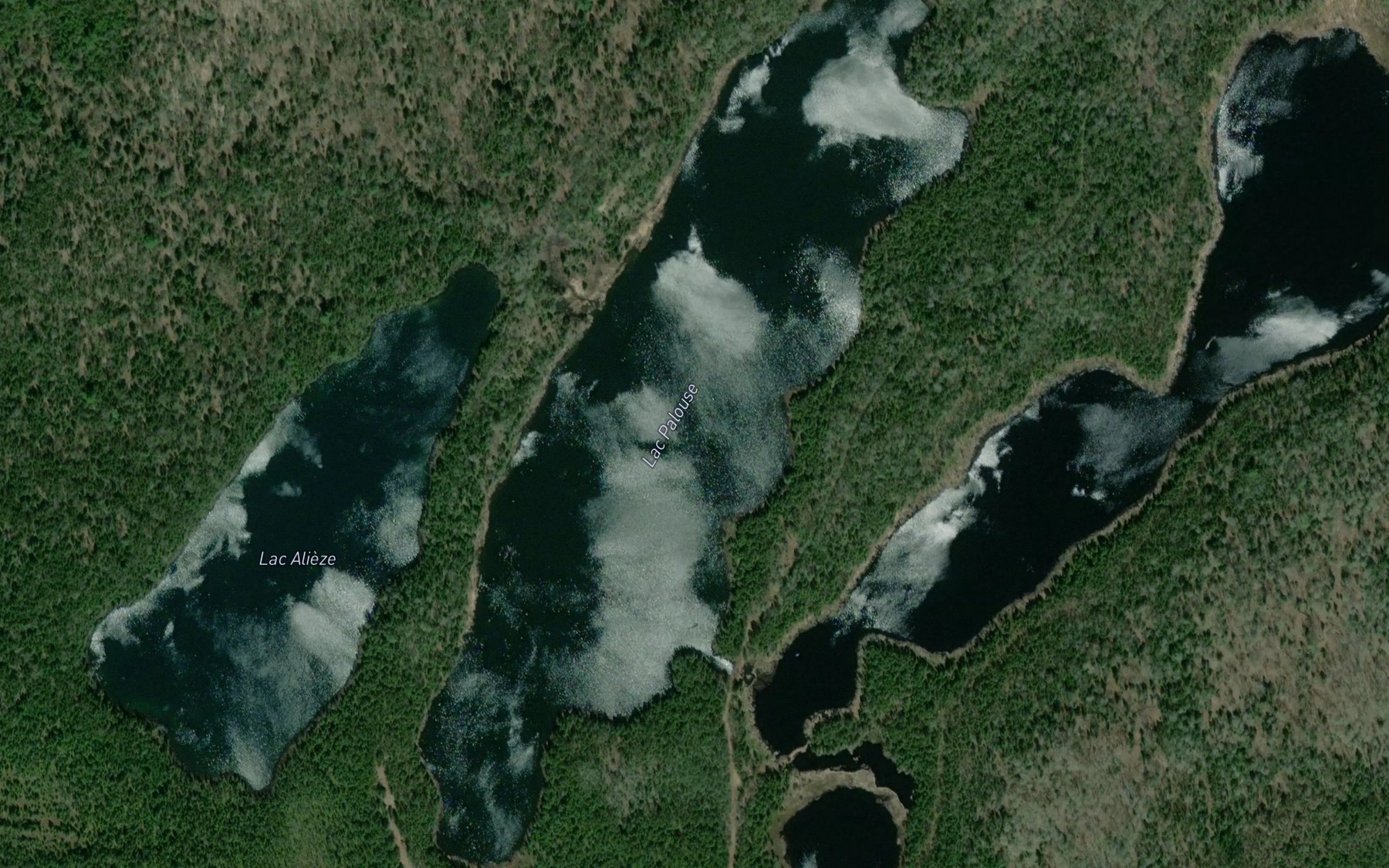 Satellite map of the Lac Palouse