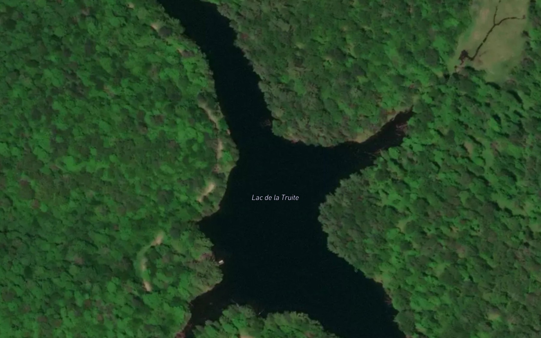 Satellite map of the Lac de la Truite