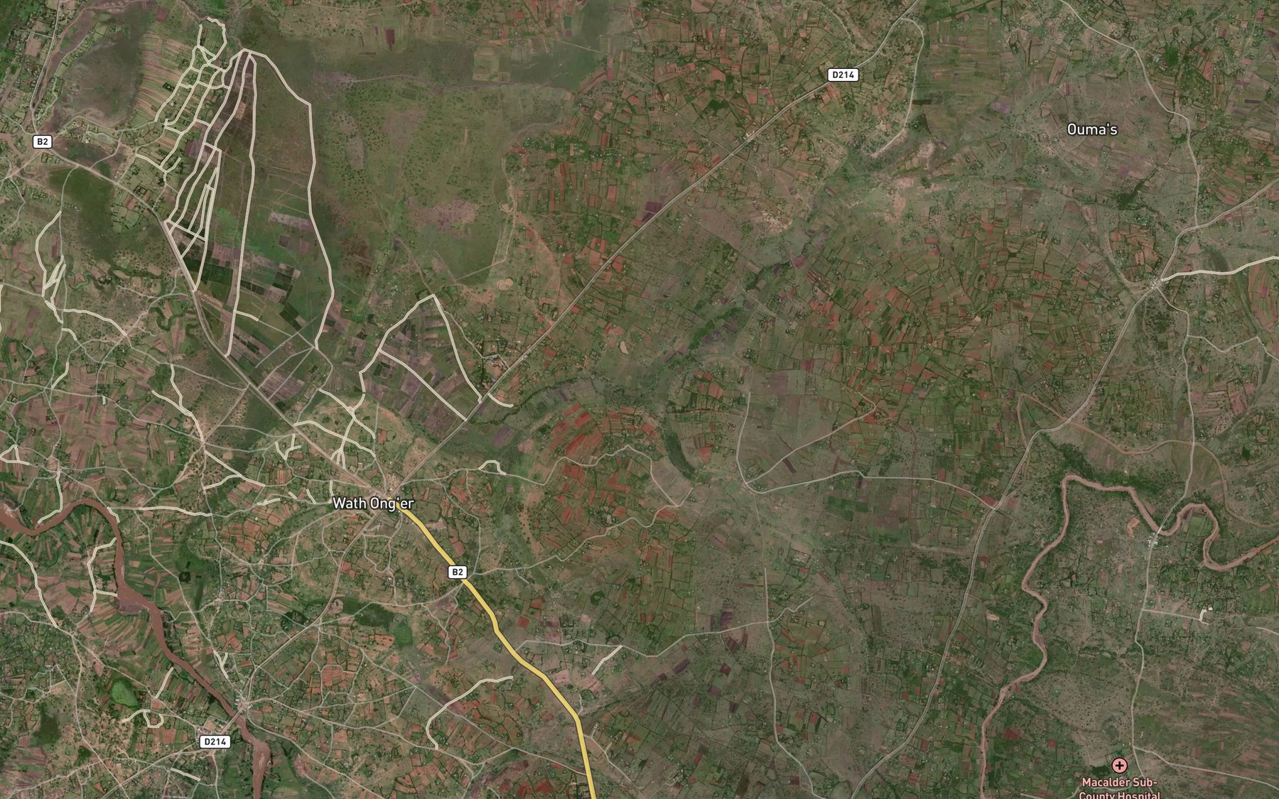 Satellite map of the Bala
