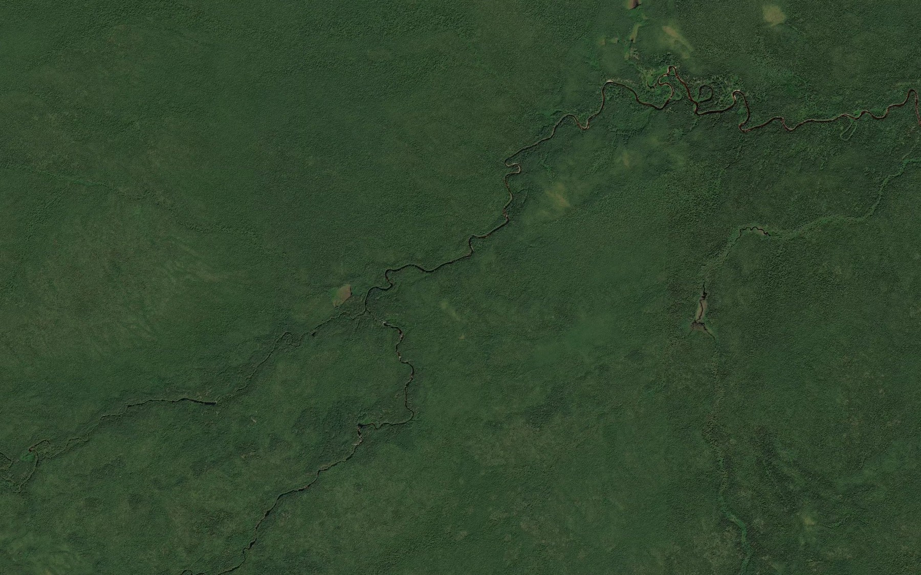 Satellite map of the Manafey Creek