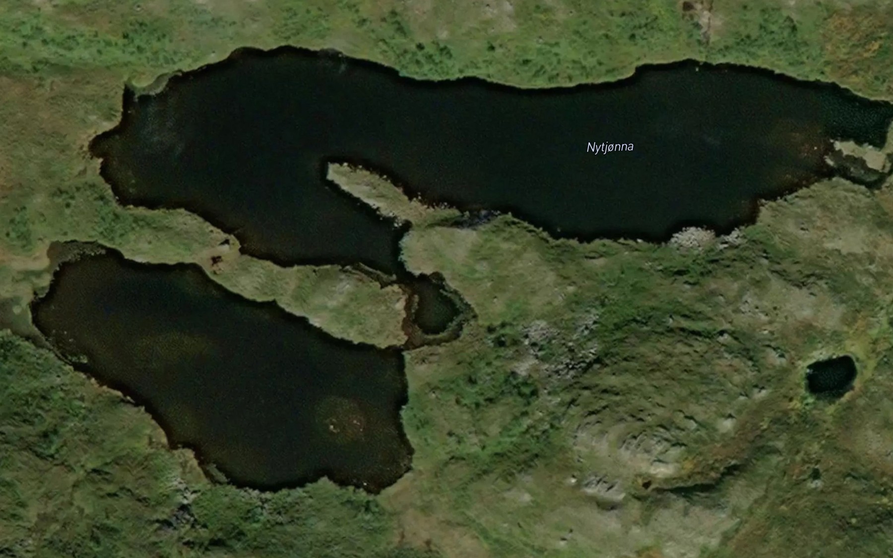 Satellite map of the Nytjorna