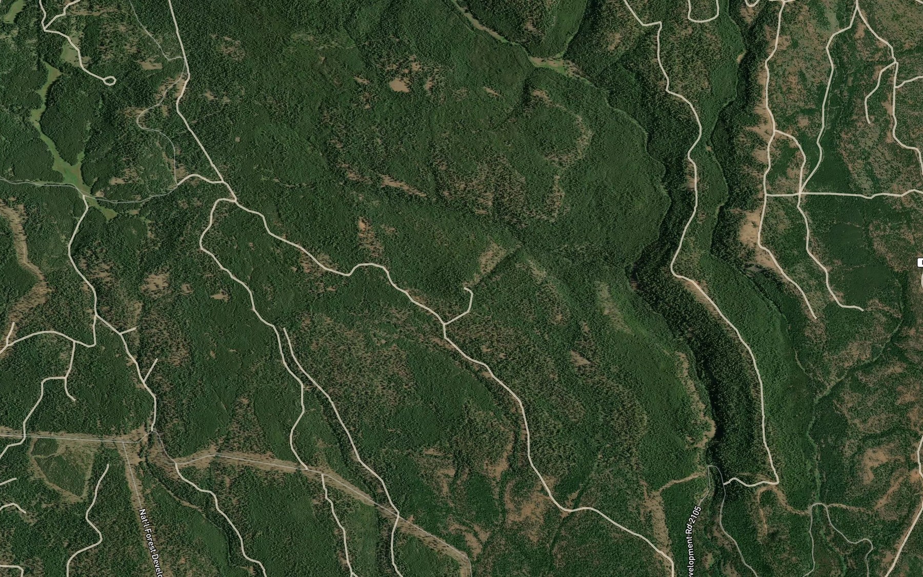 Satellite map of the Hunter Spring