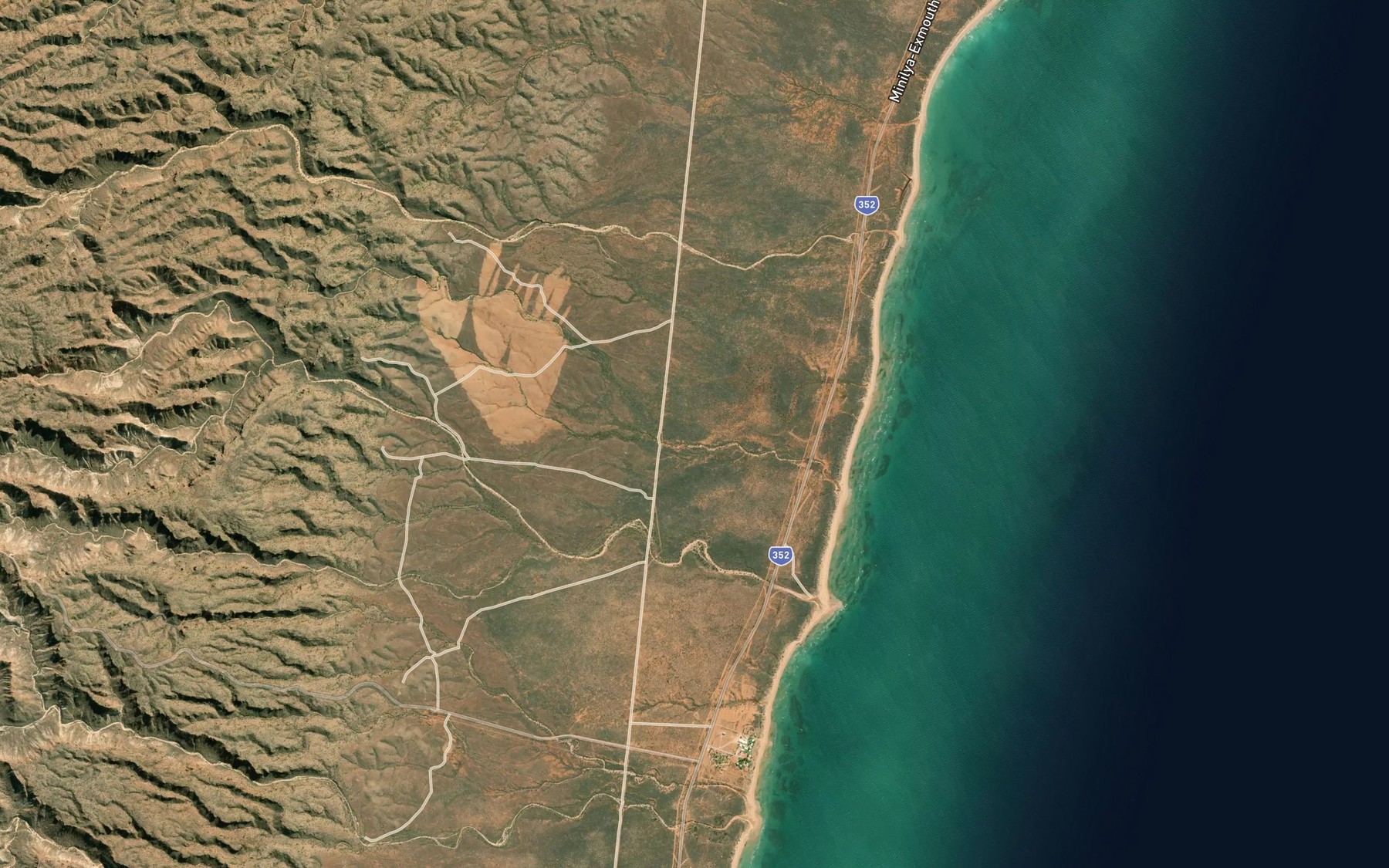 Satellite map of the Badjirrajirra Creek