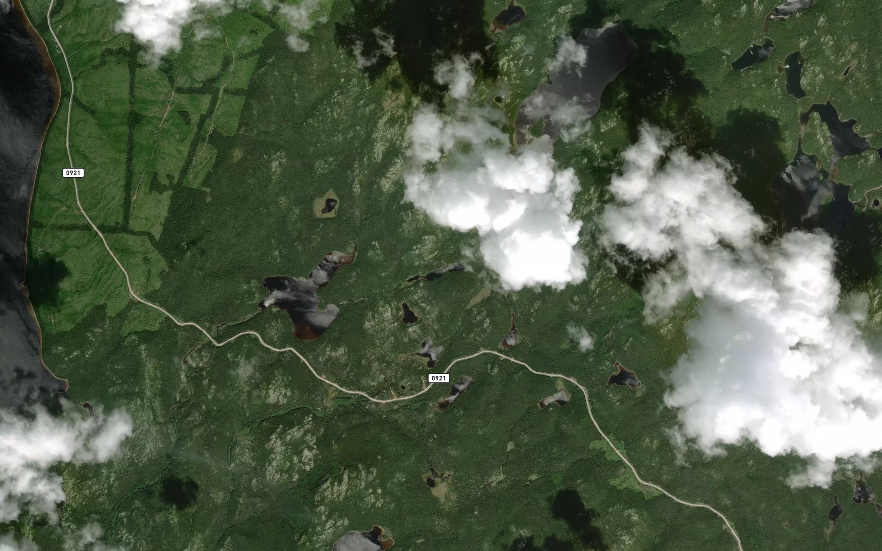 Satellite map of the Lac Laumondiere