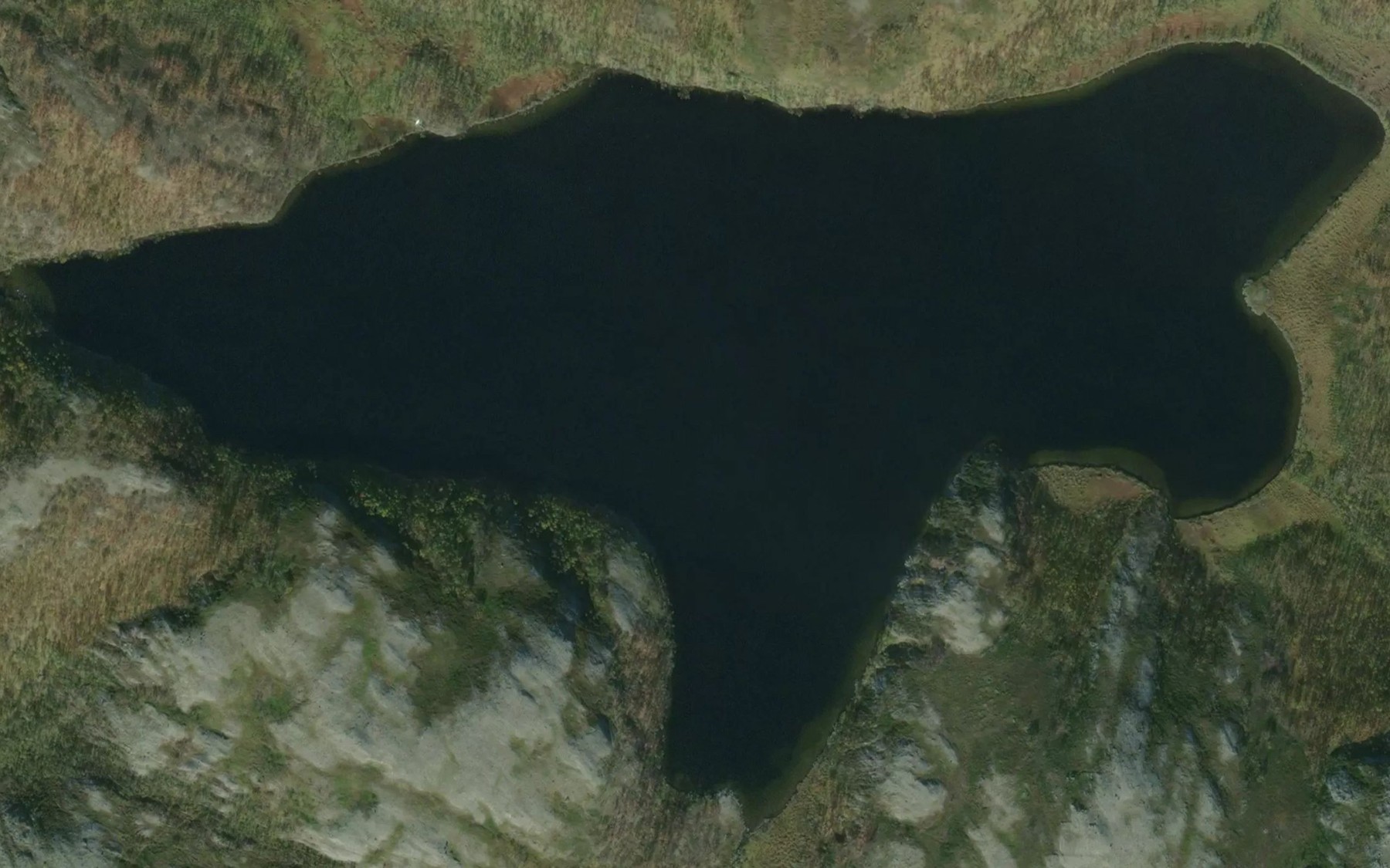 Satellite map of the Seibosvatnet