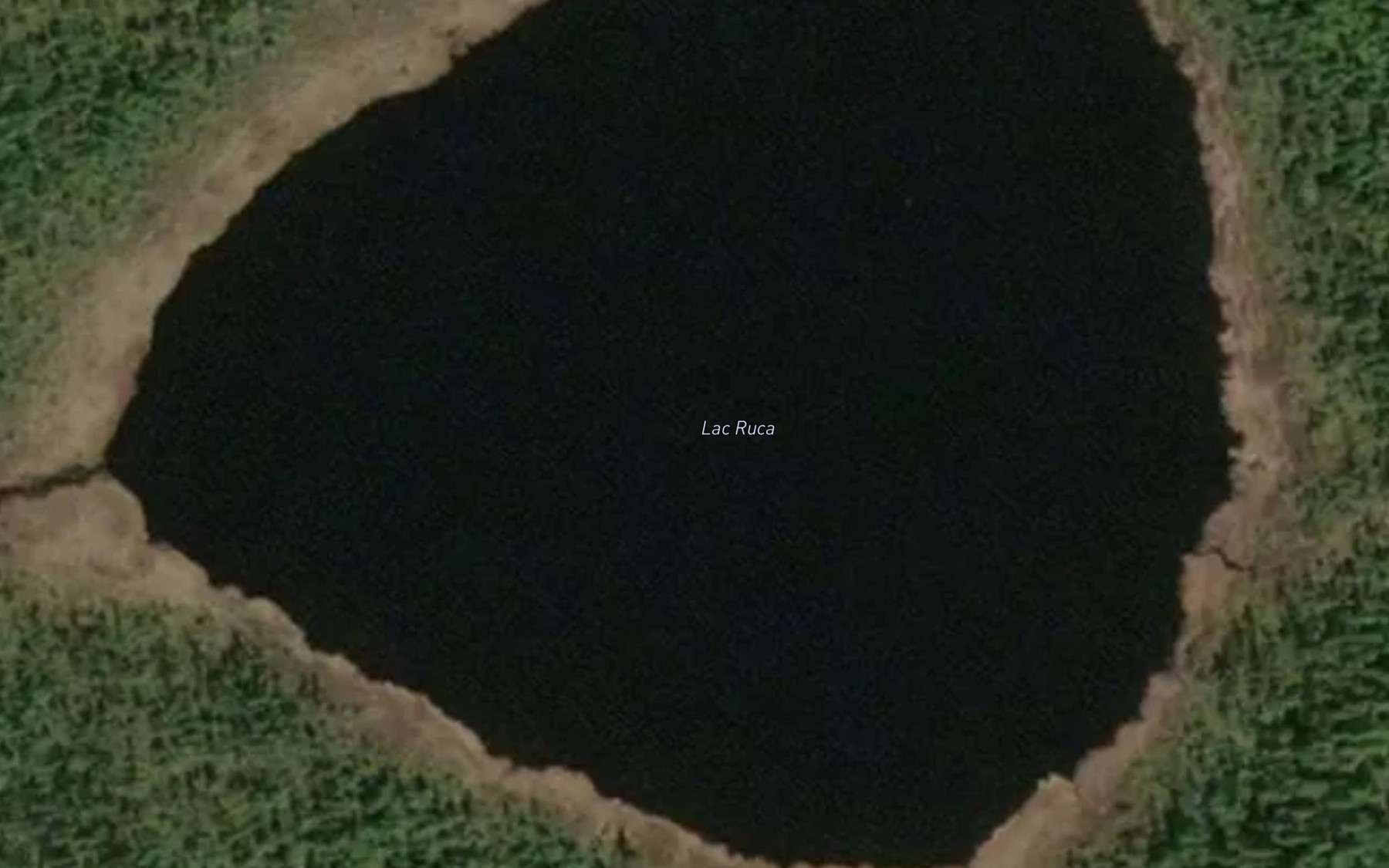 Satellite map of the Lac Ruca
