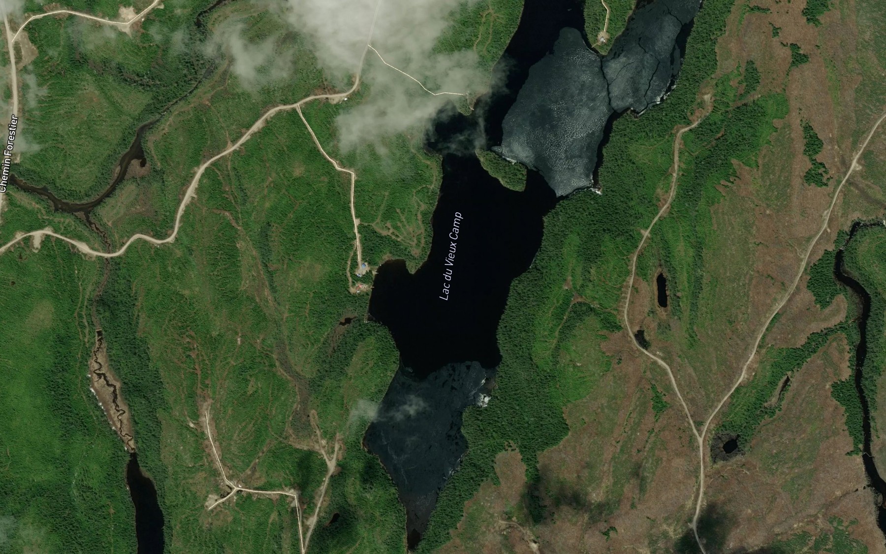 Satellite map of the Lac du Vieux Camp