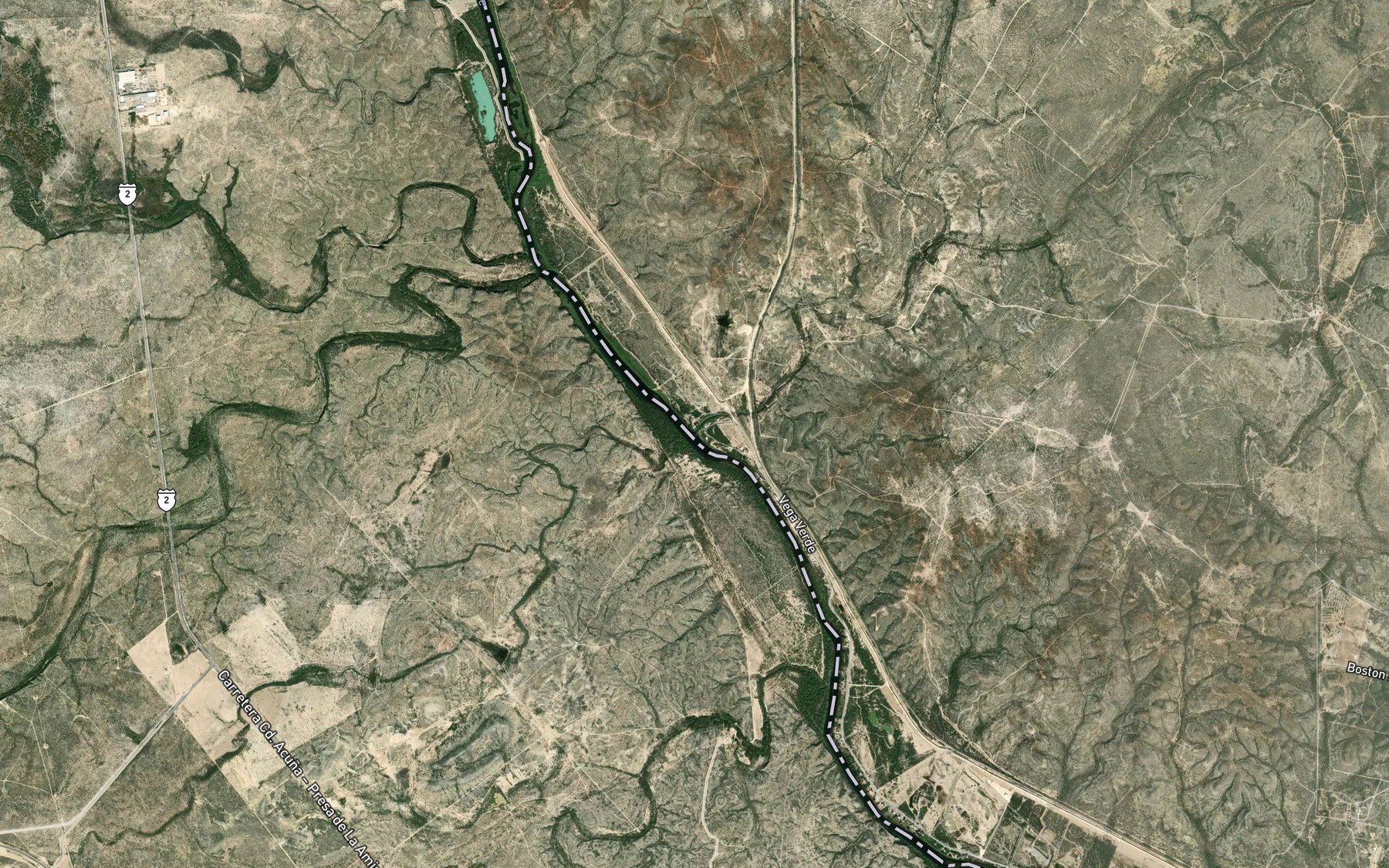 Satellite map of the McKees Creek