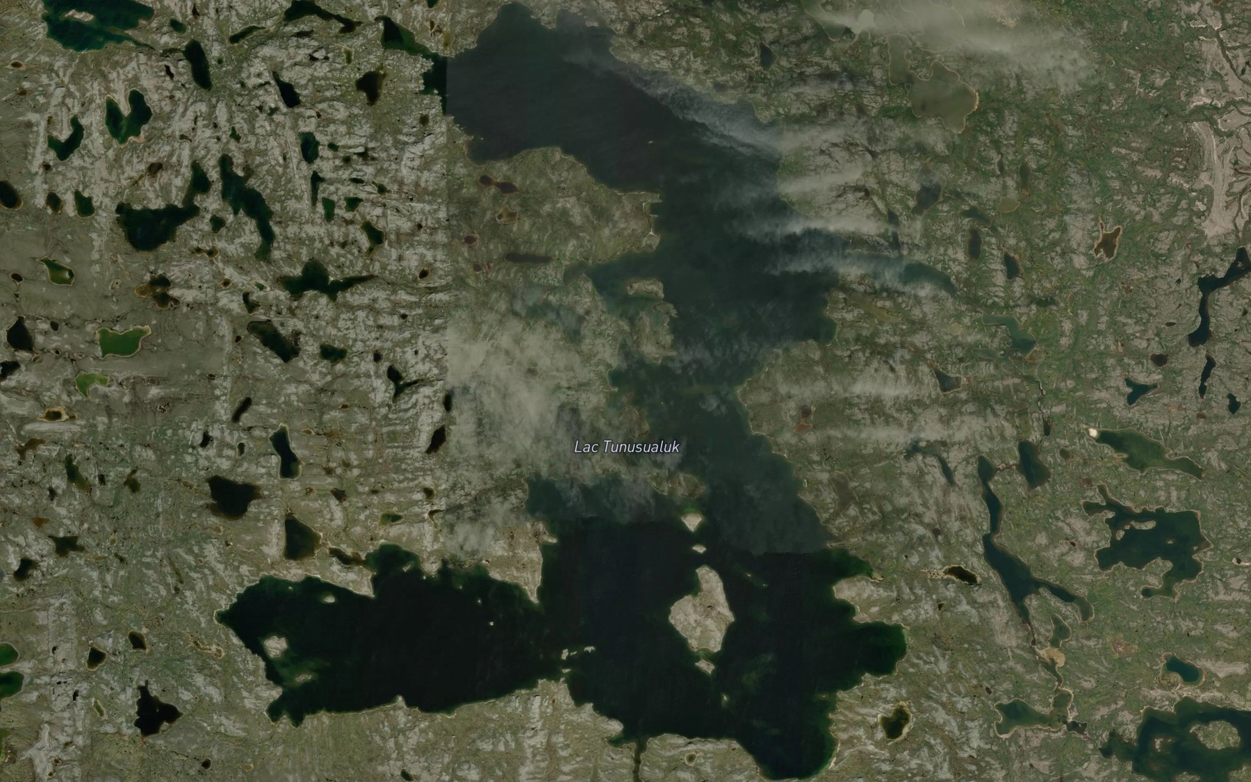 Satellite map of the Lac Tunusualuk