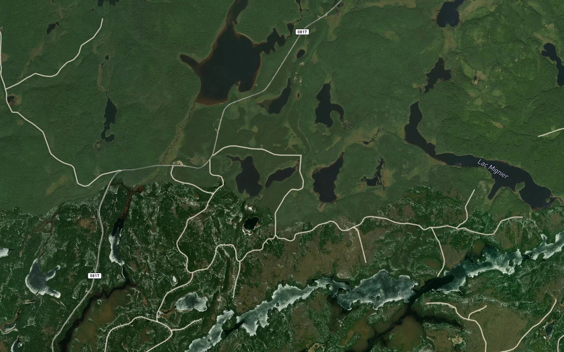 Satellite map of the Lac Nonce
