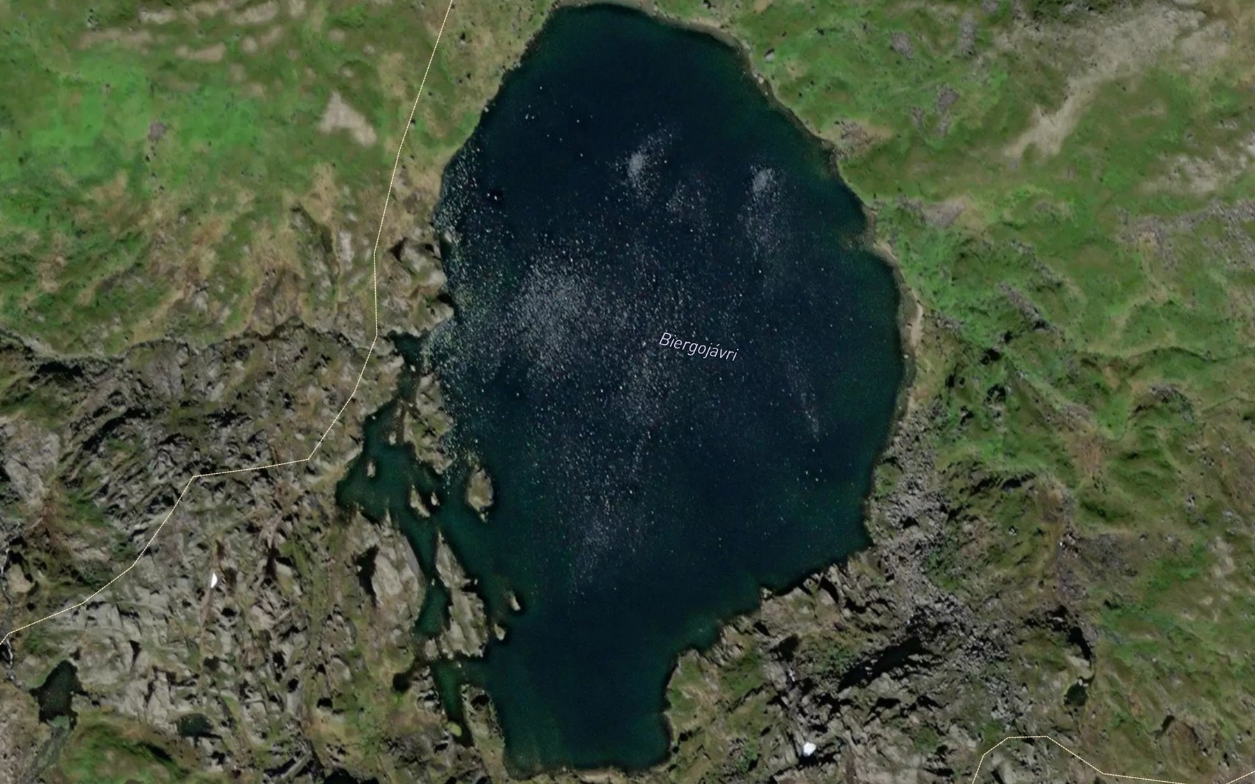 Satellite map of the Biergojavri