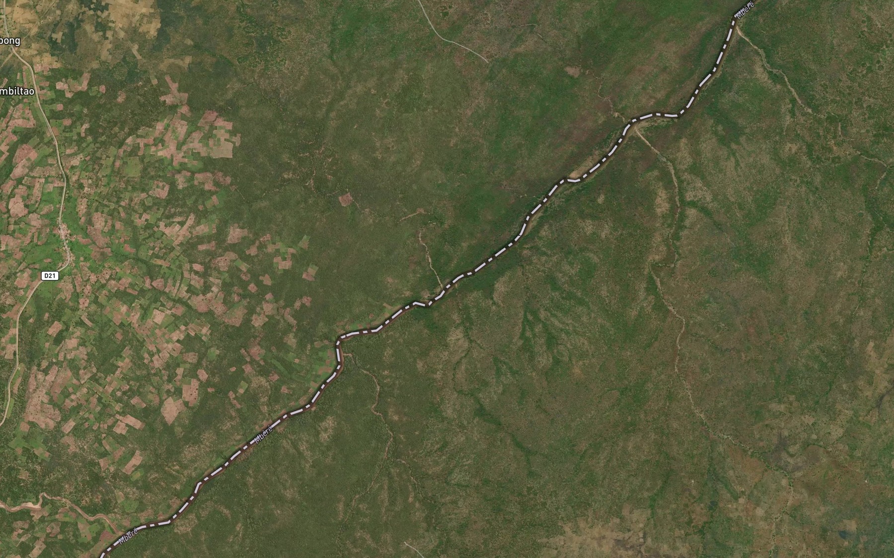 Satellite map of the Mbitala