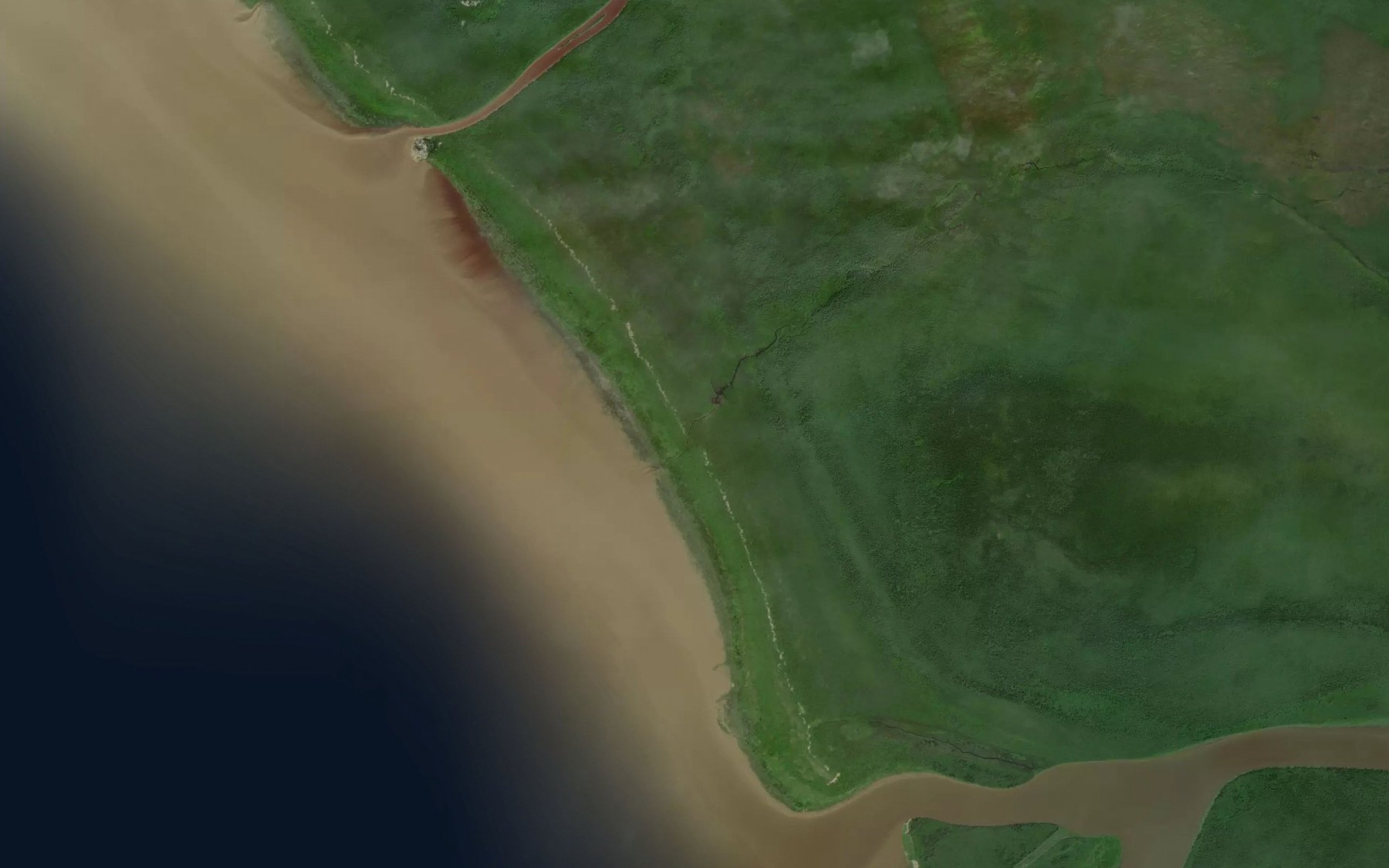 Satellite map of the Ruisseau Kaneyaskweyau
