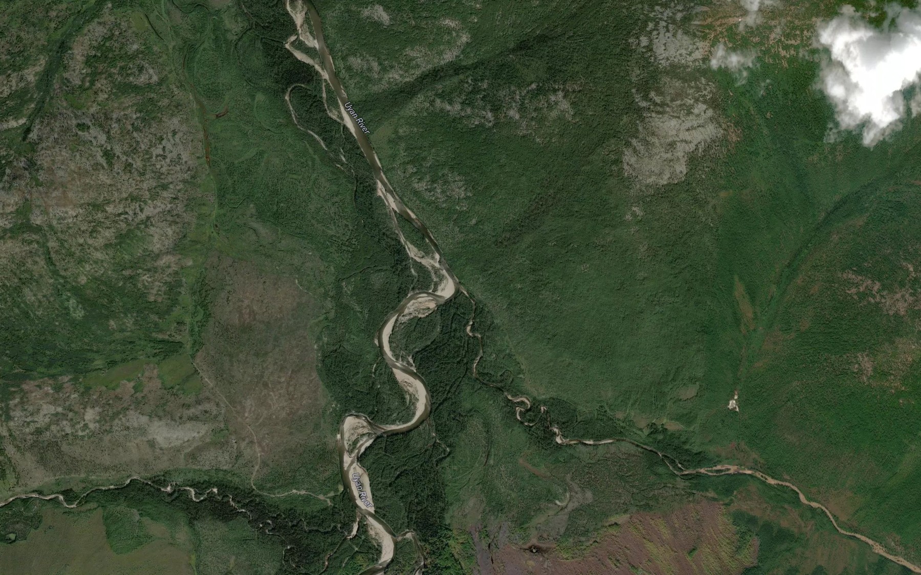 Satellite map of the Nizhniy Sudzhak