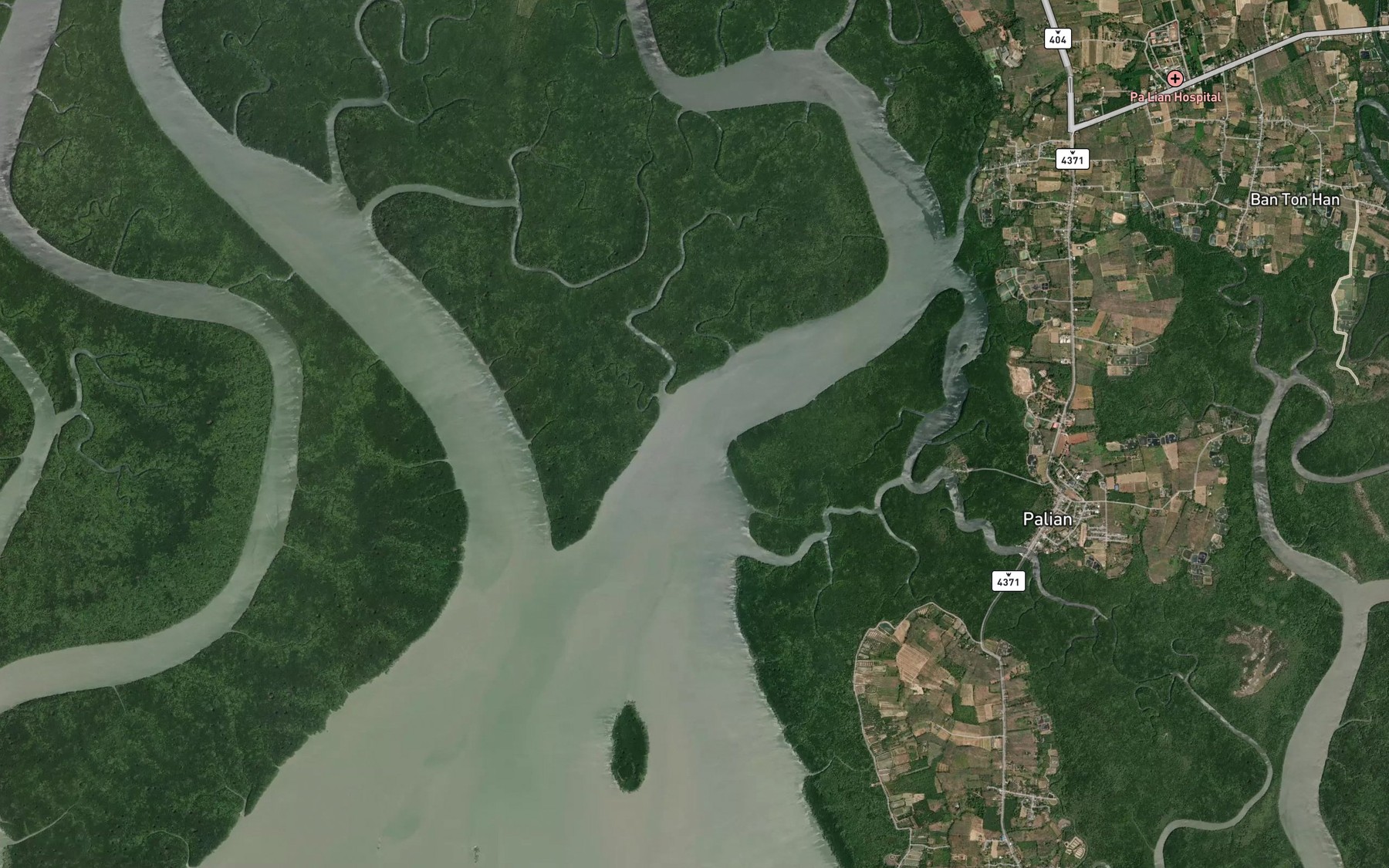 Satellite map of the Khlong Su So