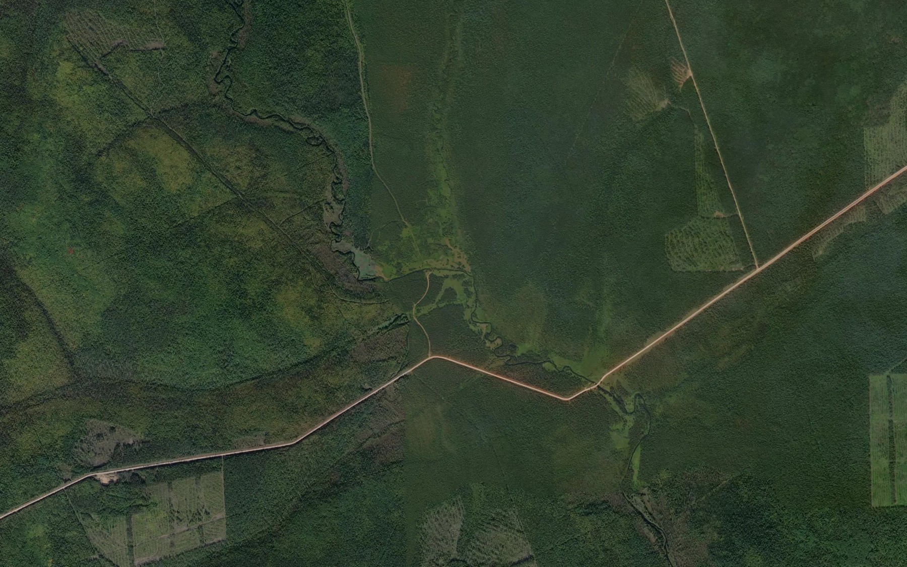 Satellite map of the Rybnaya