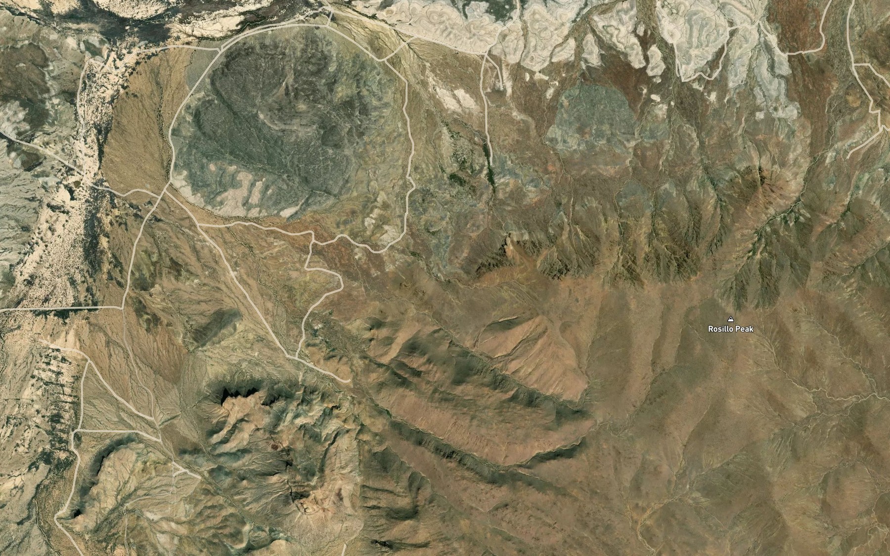 Satellite map of the Goat Spring